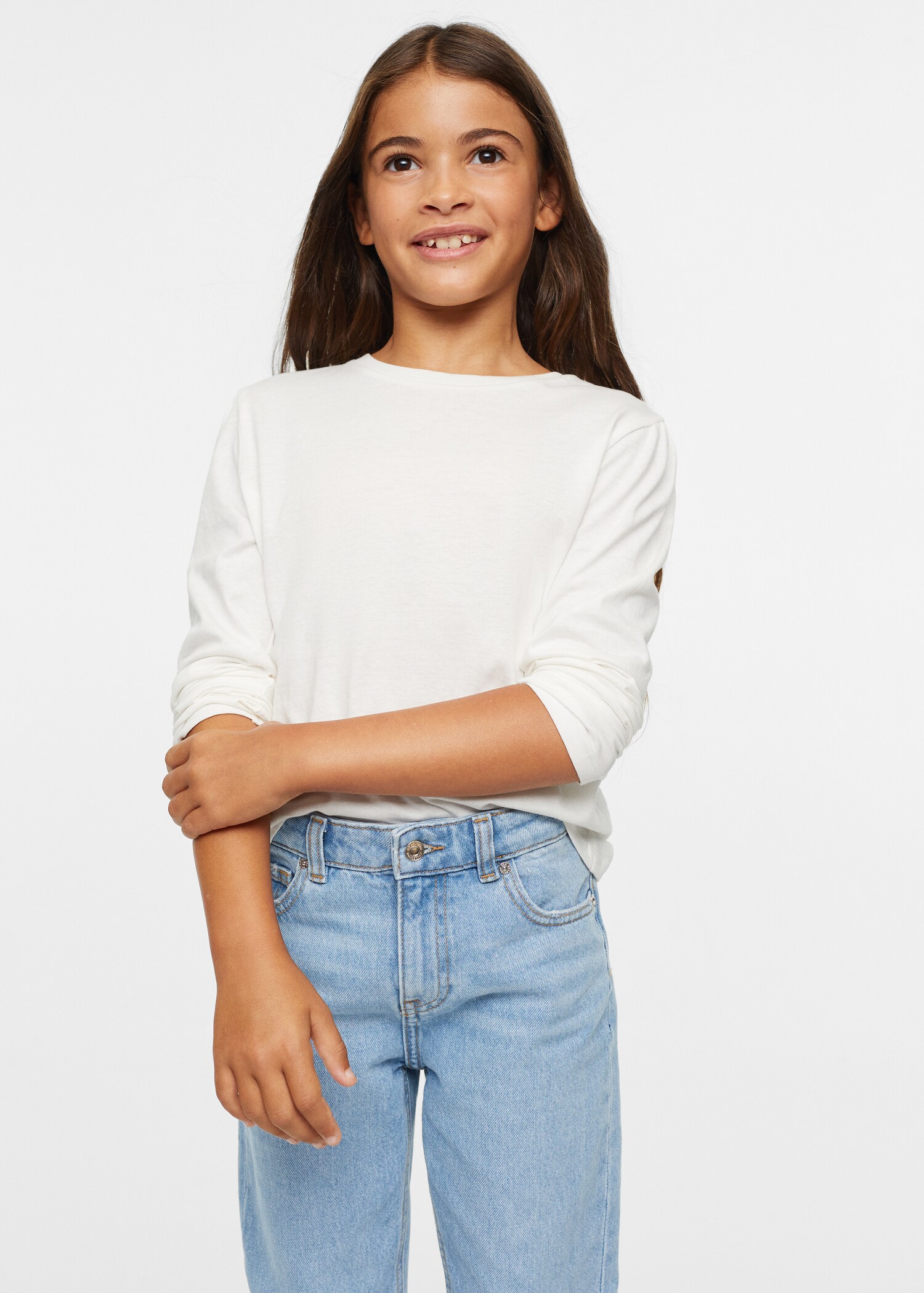 Cotton mom-fit jeans - Medium plane