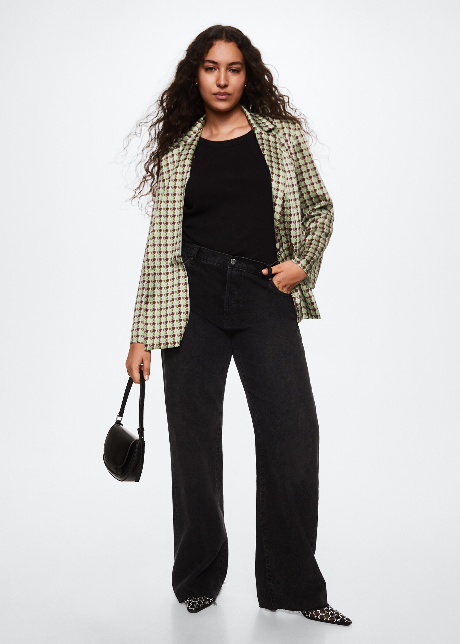 Satin print shirt - Details of the article 3