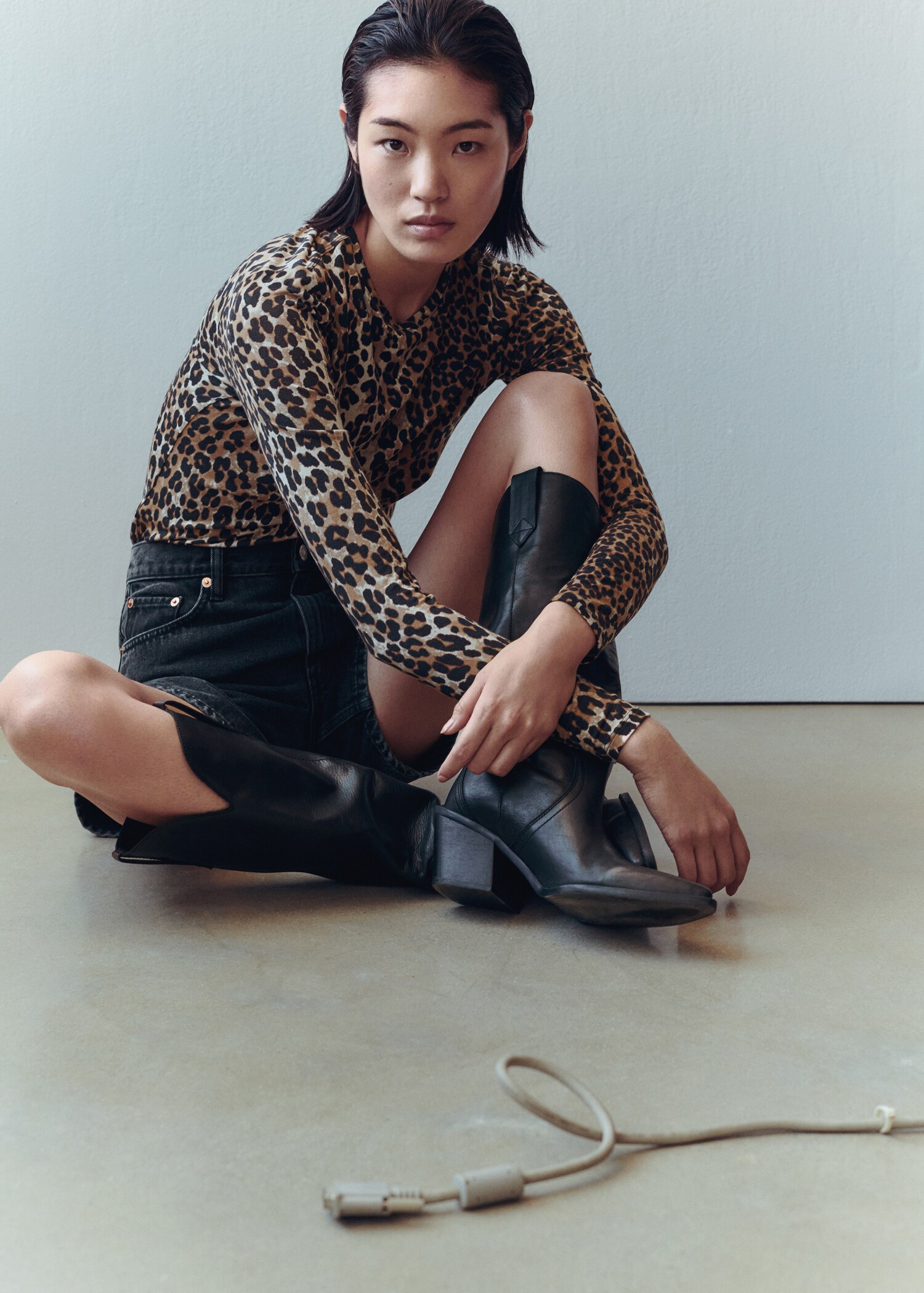 Leopard-print T-shirt - Details of the article 6