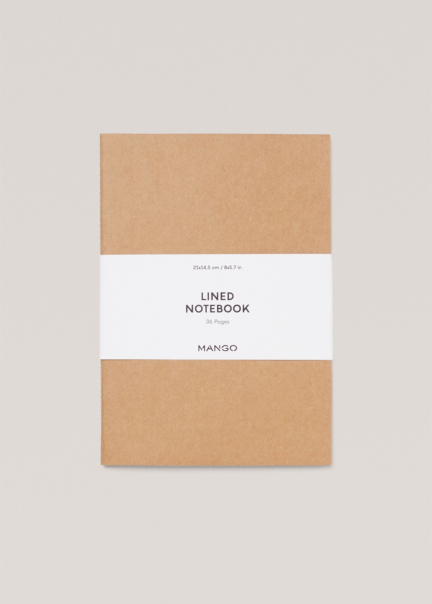 Liniertes Notizbuch 21 x 14,5 cm - Artikel ohne Model