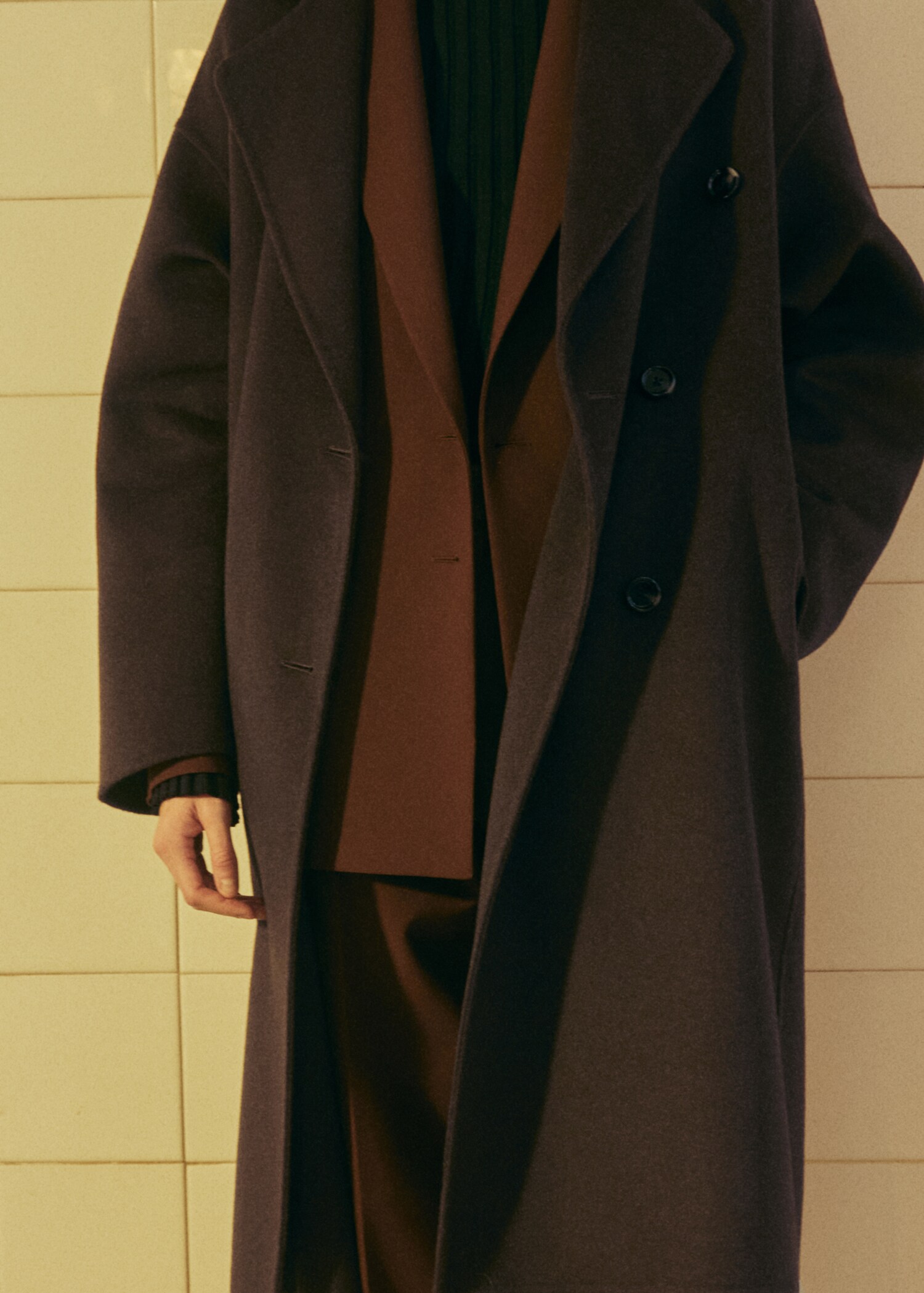 Handmade oversized wool coat - Details of the article 7