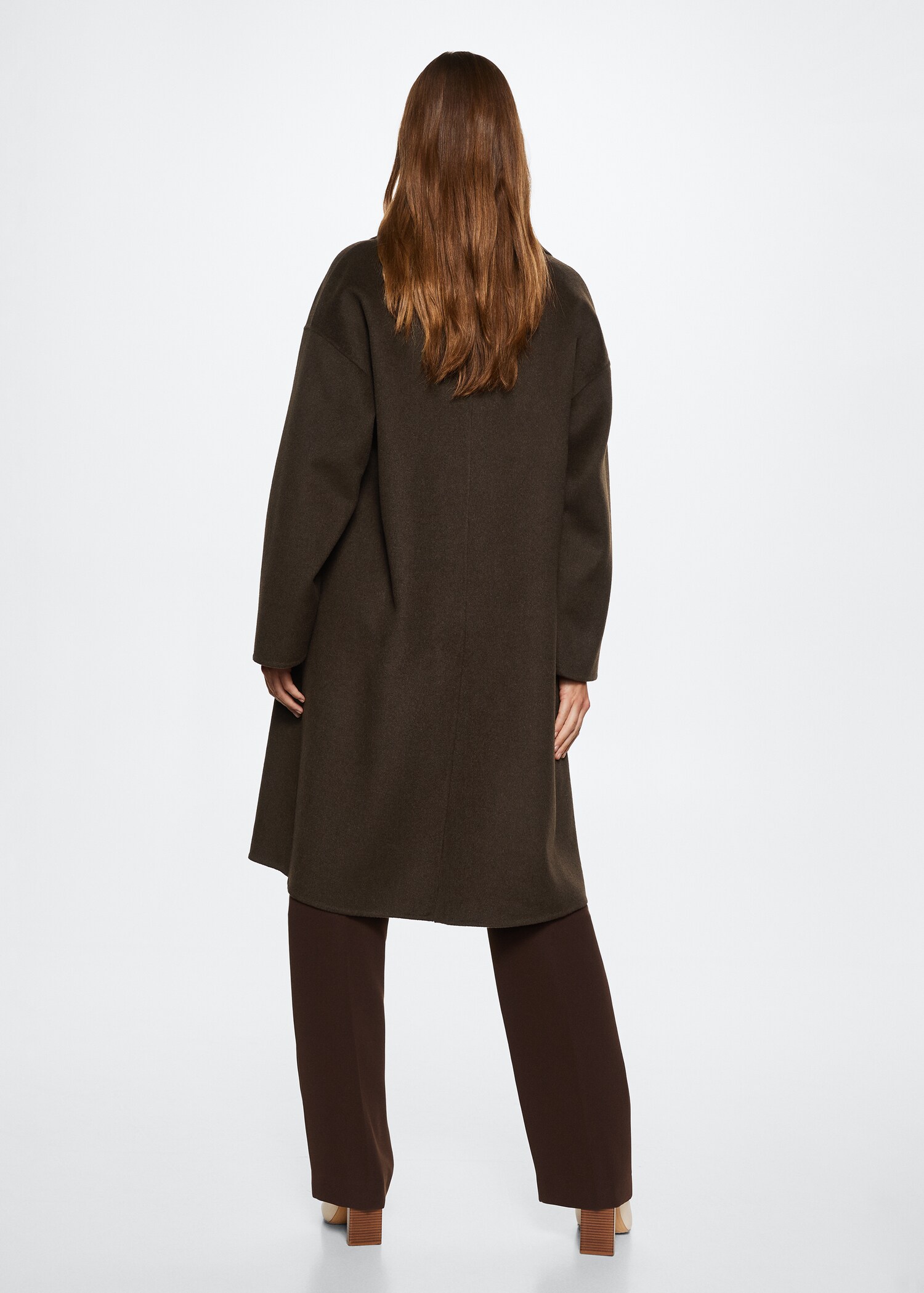 Handmade oversized wool coat - Reverse of the article