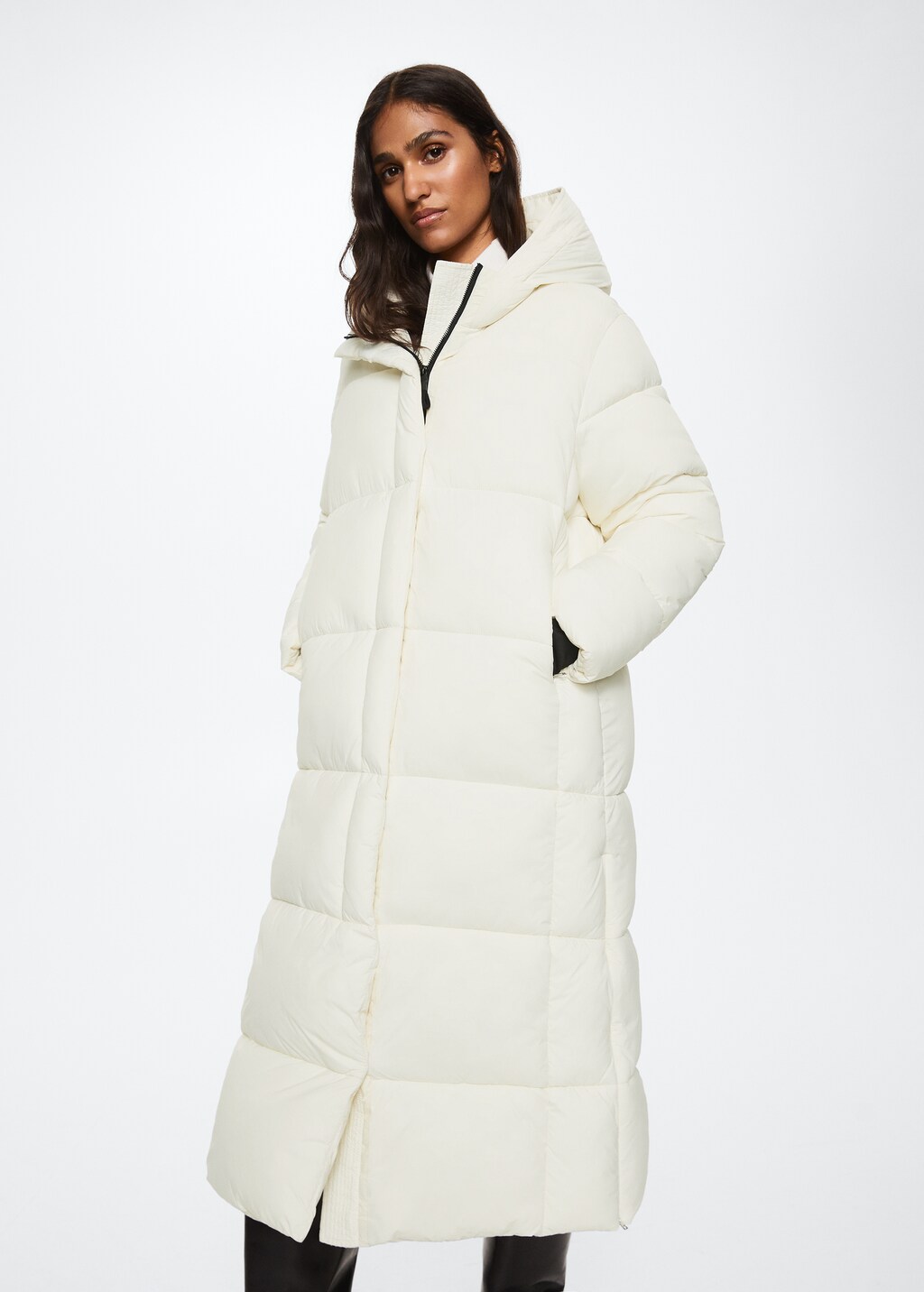 Quilted long coat - Women | MANGO Iraq Quilted long coat - Women | MANGO Iraq
