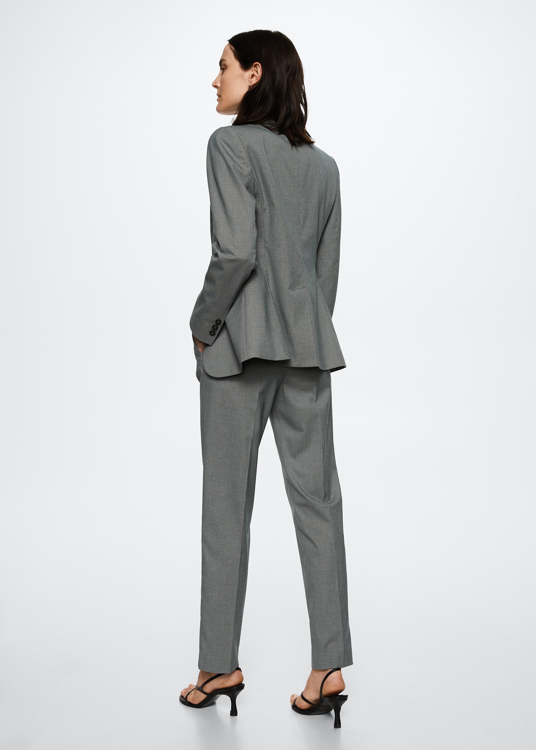 Patterned suit blazer - Reverse of the article