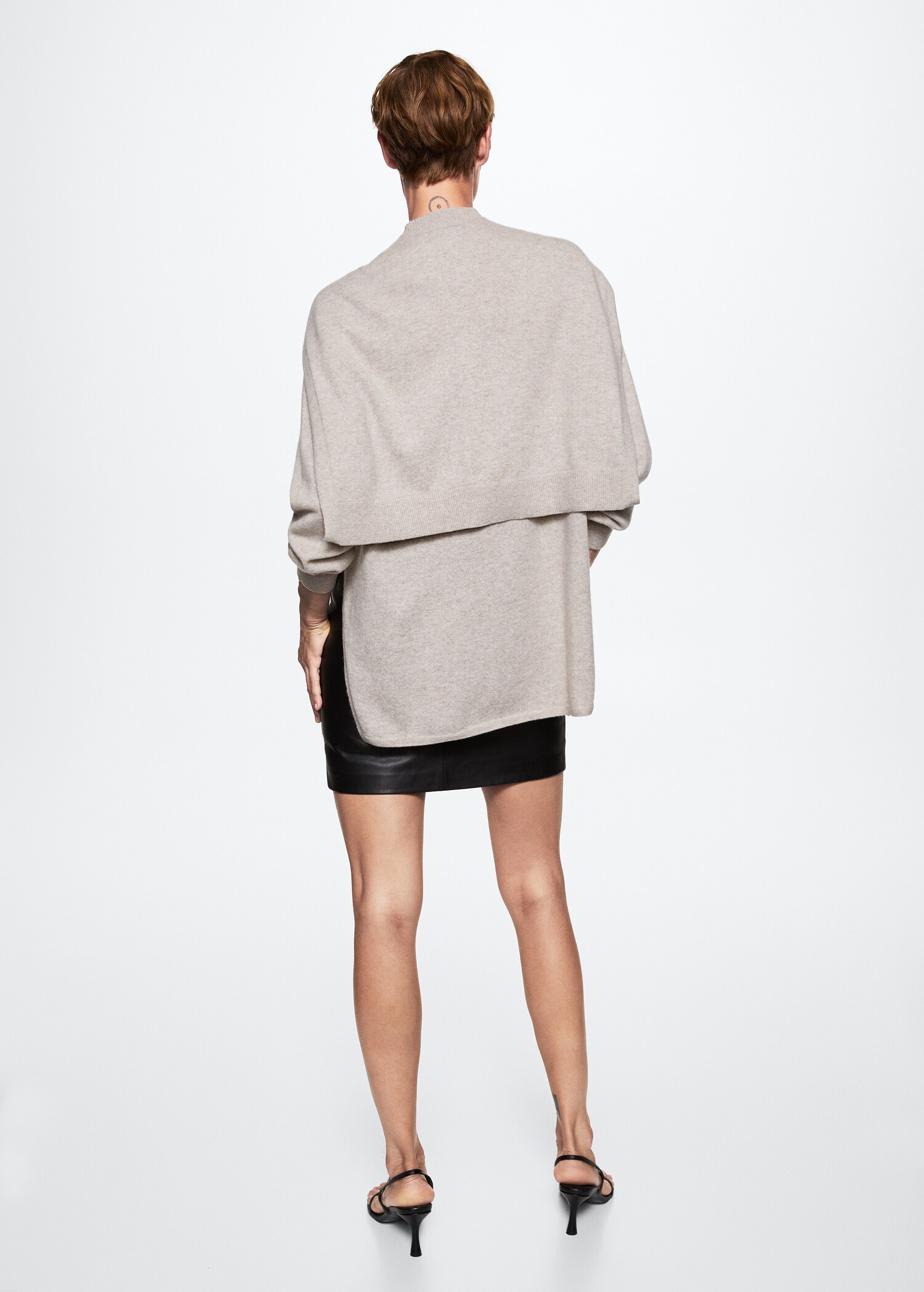 Jersey 100 % cashmere capa - Reverso del artículo