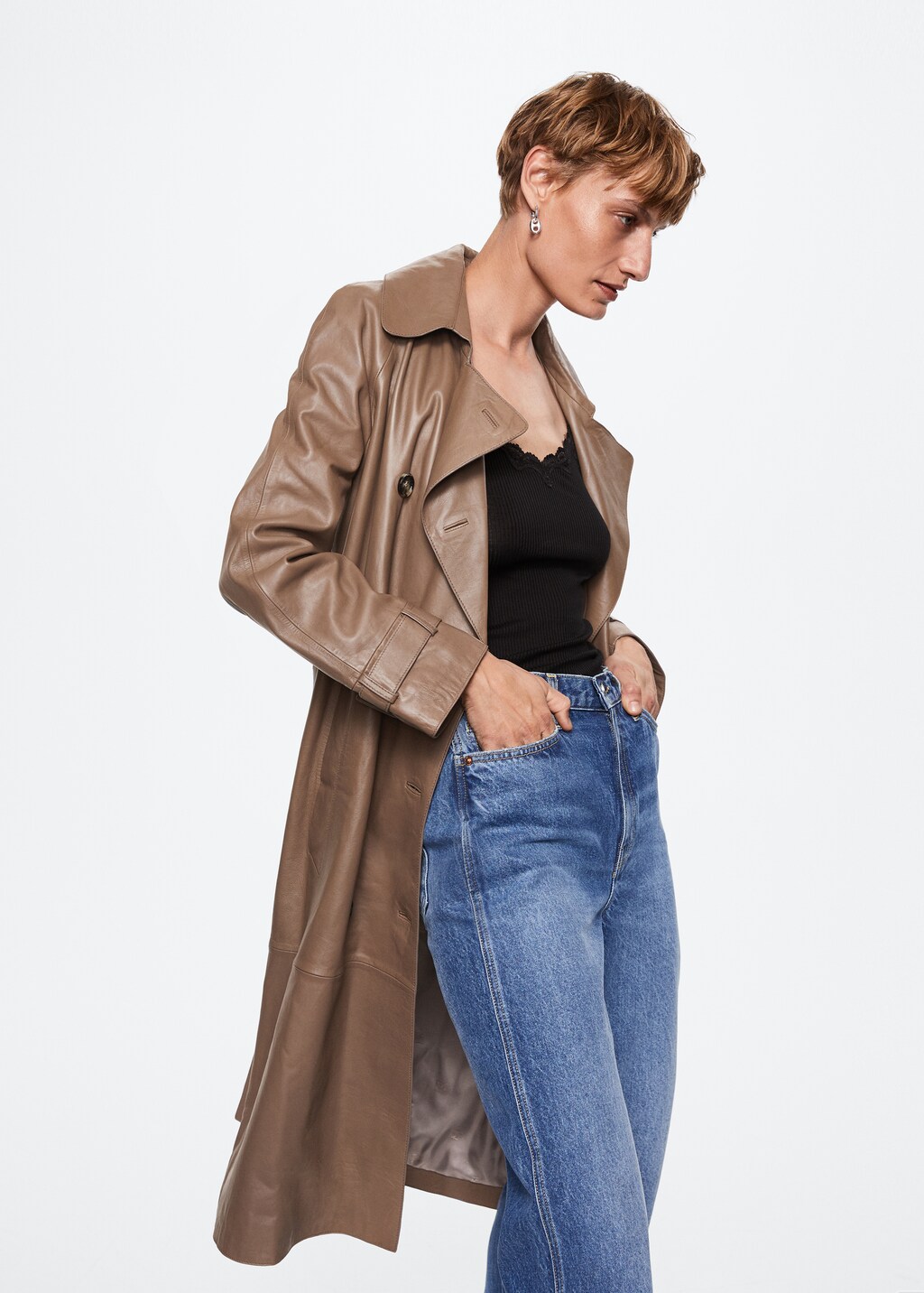100% LWG leather trench coat - Women | MANGO Kosovo 100% LWG leather trench coat - Women | MANGO Kosovo