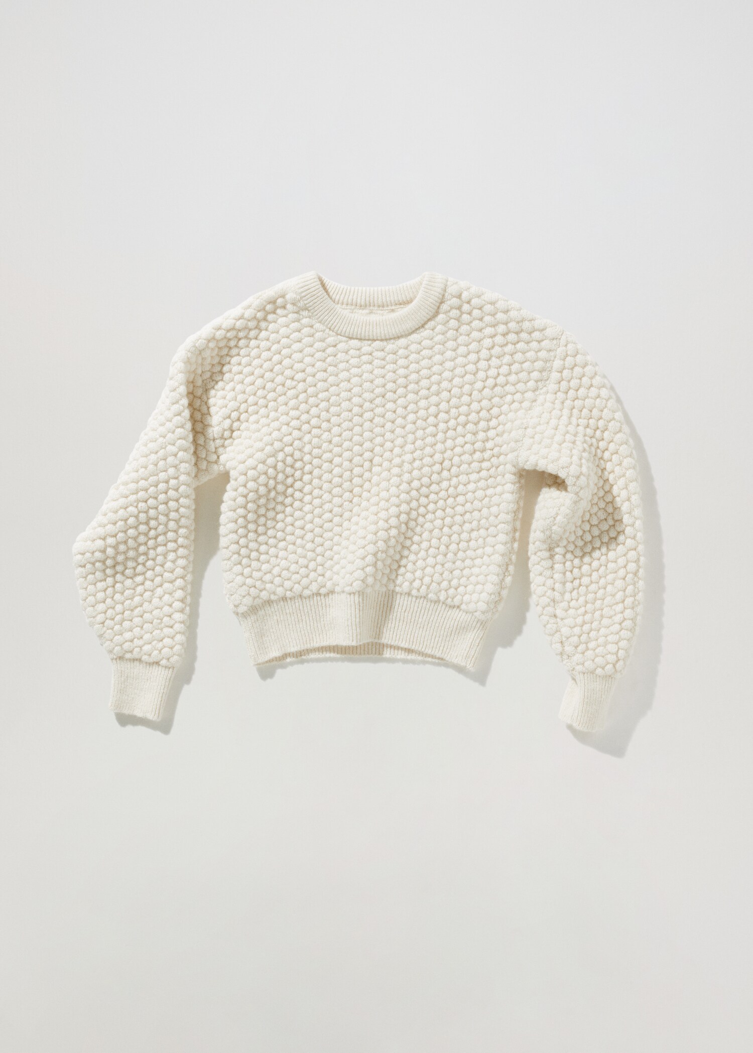 Texturierter Strickpullover - Artikel ohne Model
