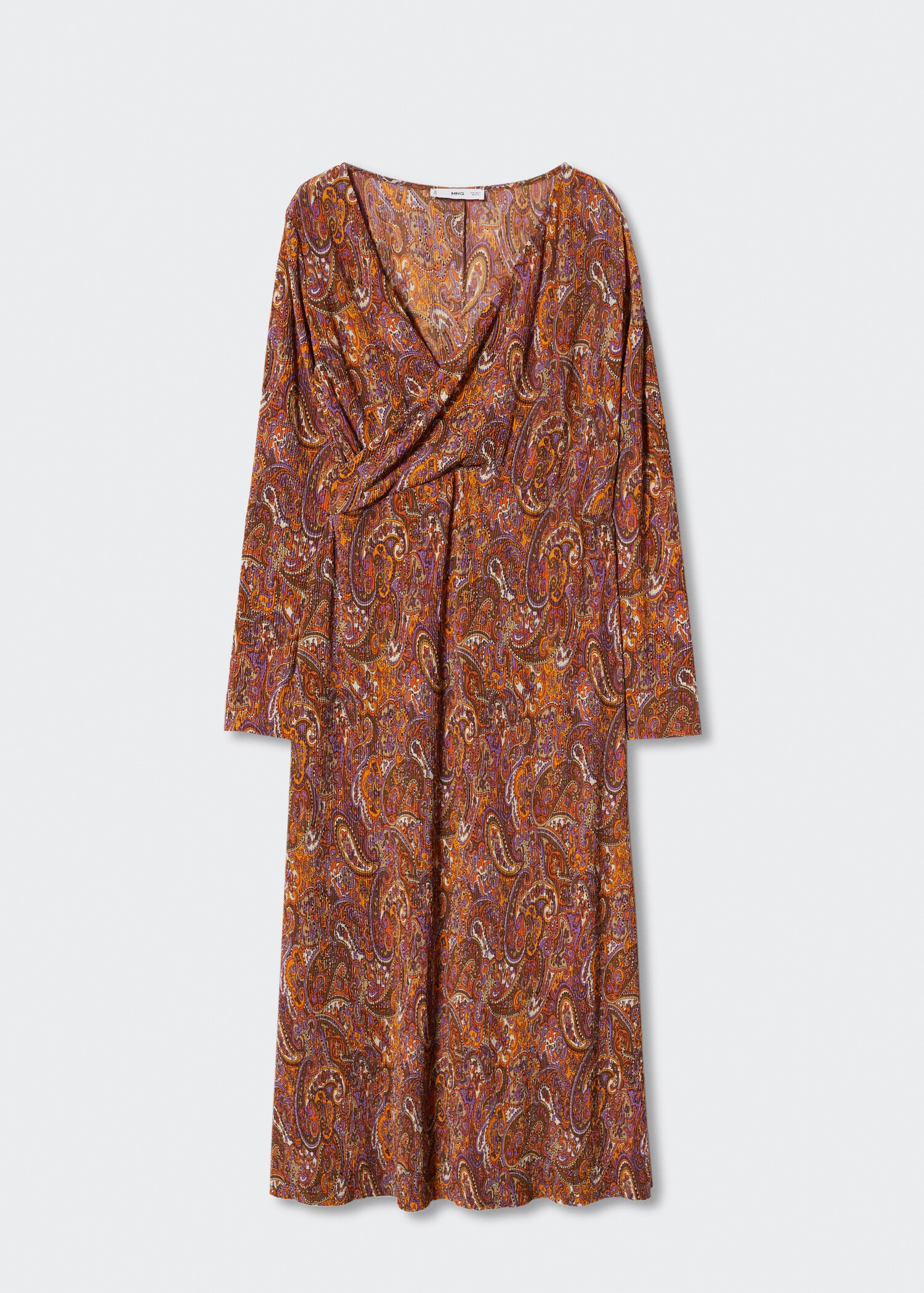 Printed textured dress - Article without model