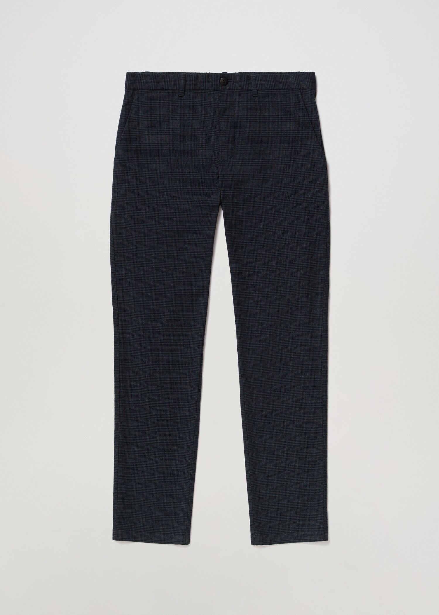 Calças slim fit de algodão aos quadrados - Pormenor do artigo 3