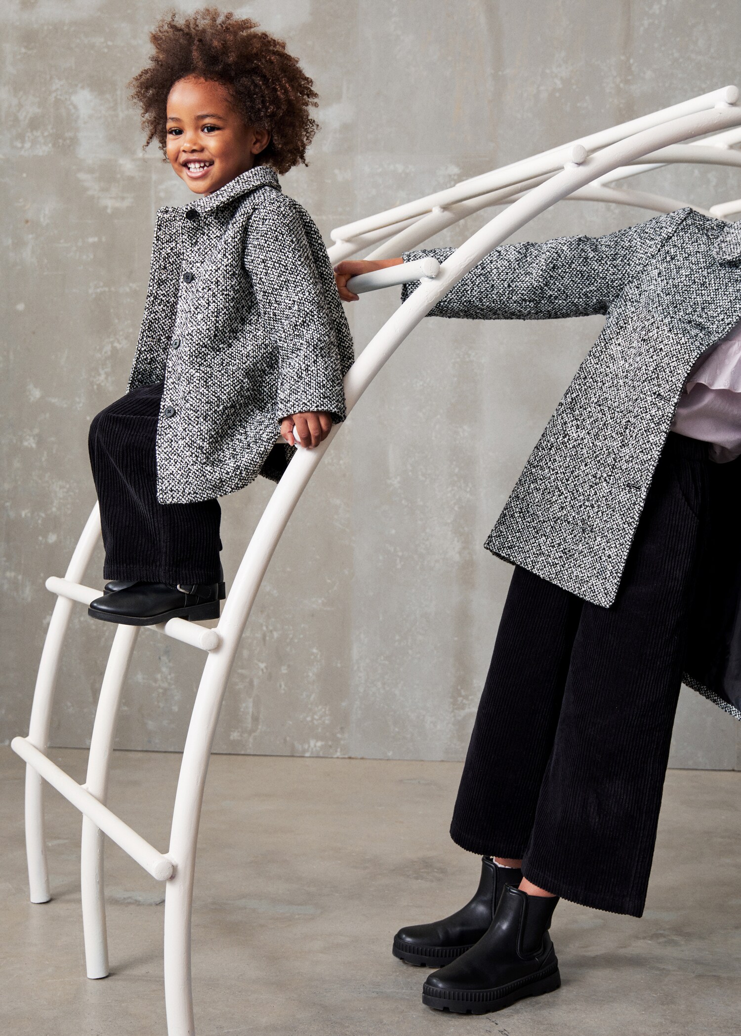 Flecked textured coat - Details of the article 5