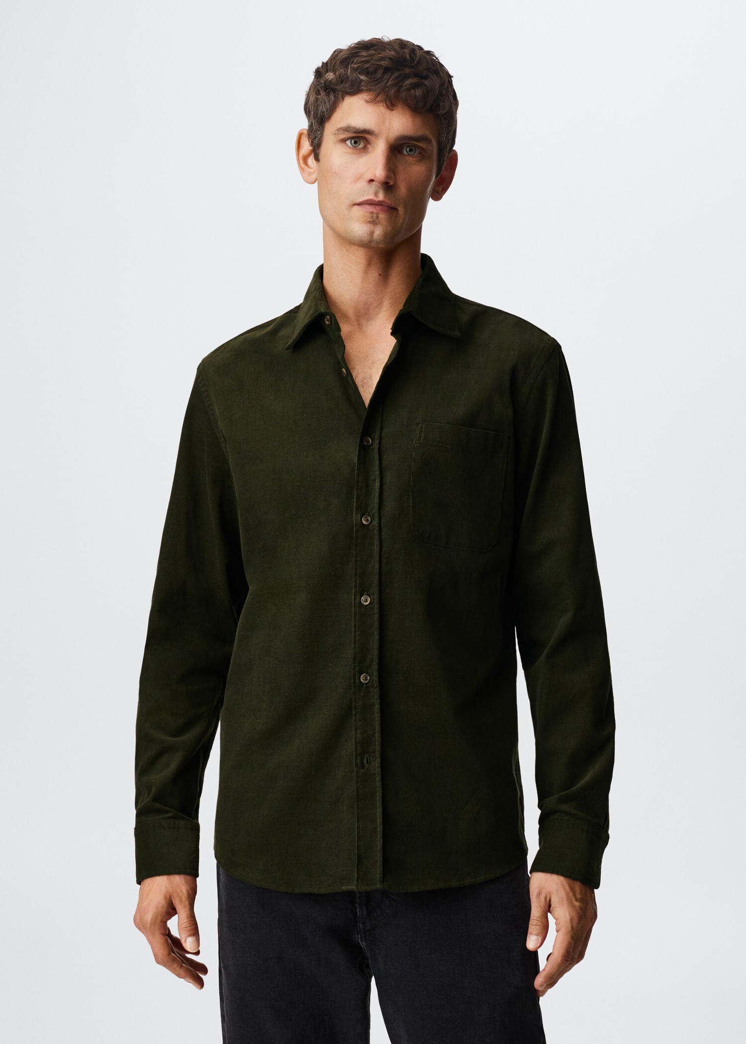 Camisa regular fit micropana - Plano medio
