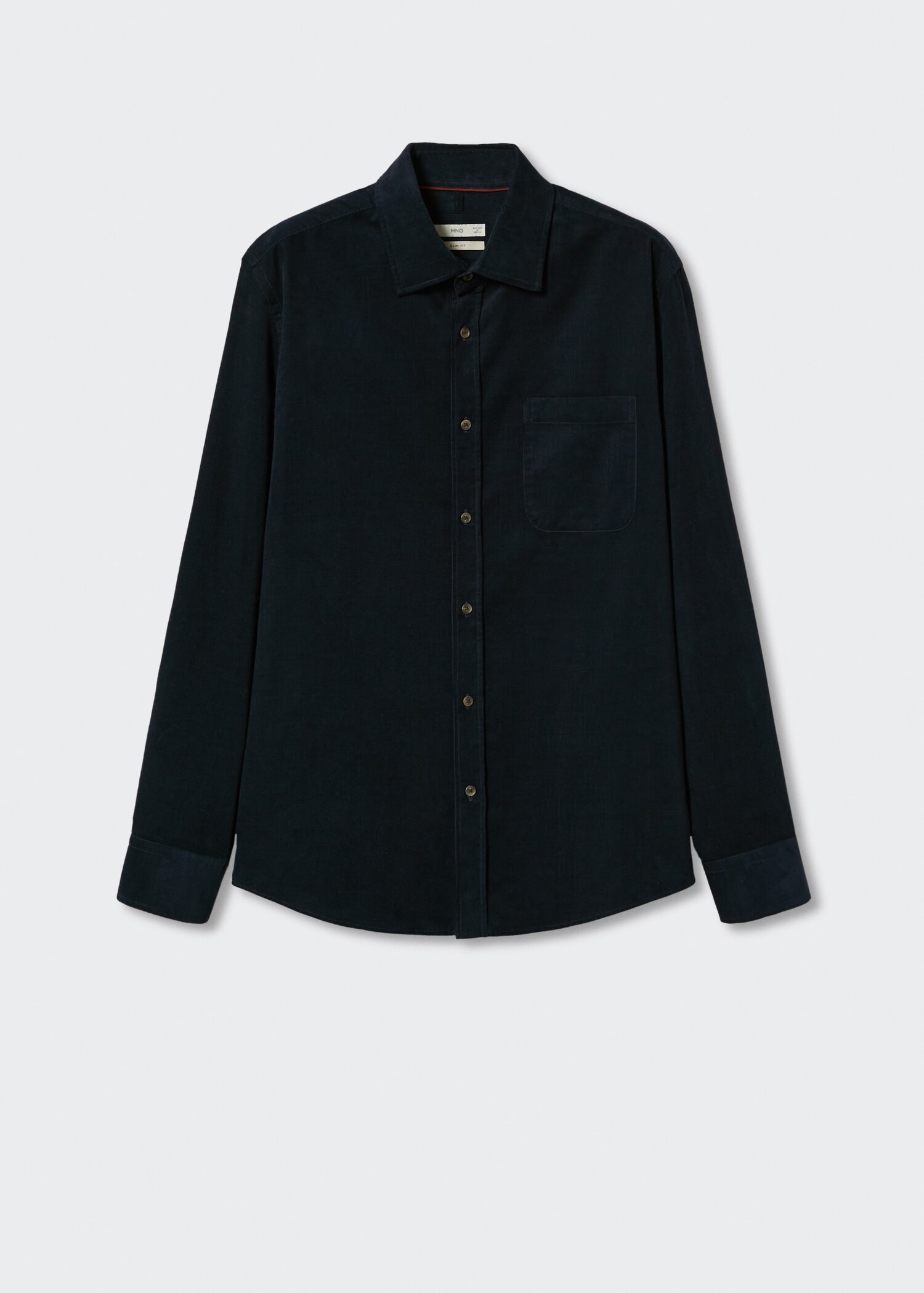 Regular fit micro corduroy shirt - Article without model