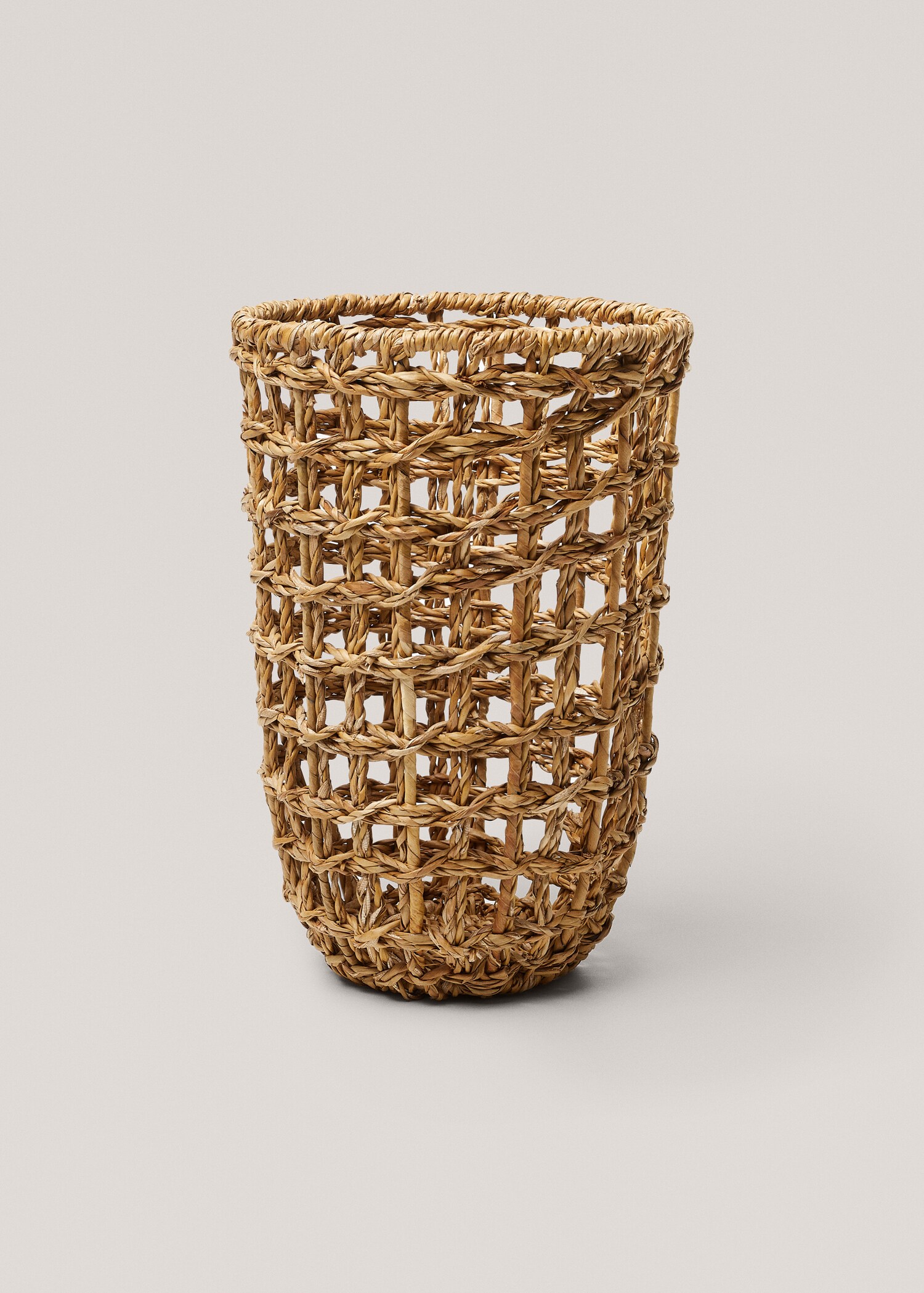 Cilindrical basket natural fibre 25x14x35cm - Article without model