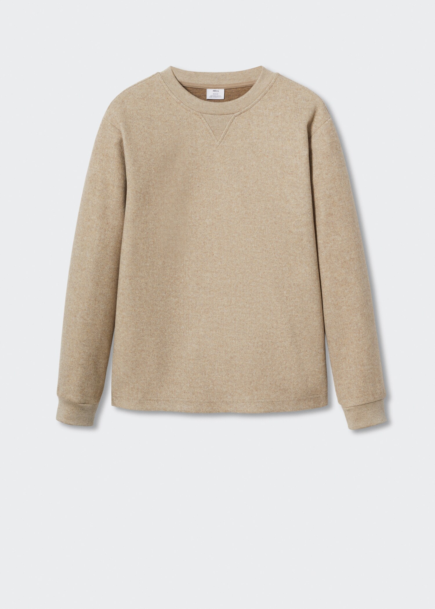 Textured sweatshirt - Article without model