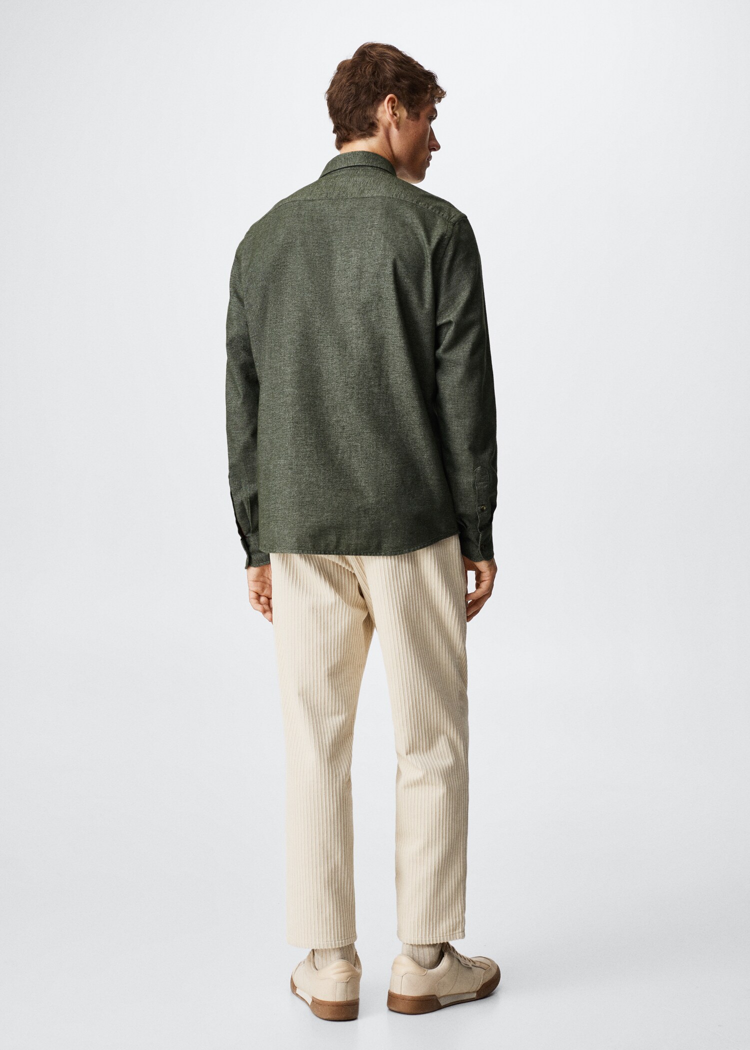 Chest-pocket cotton shirt - Reverse of the article