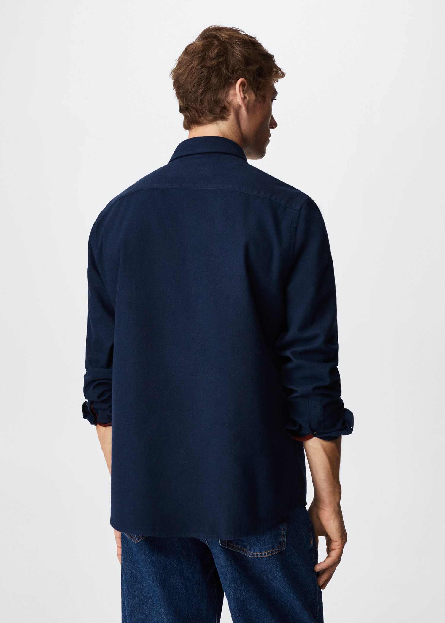 Chest-pocket cotton shirt - Reverse of the article