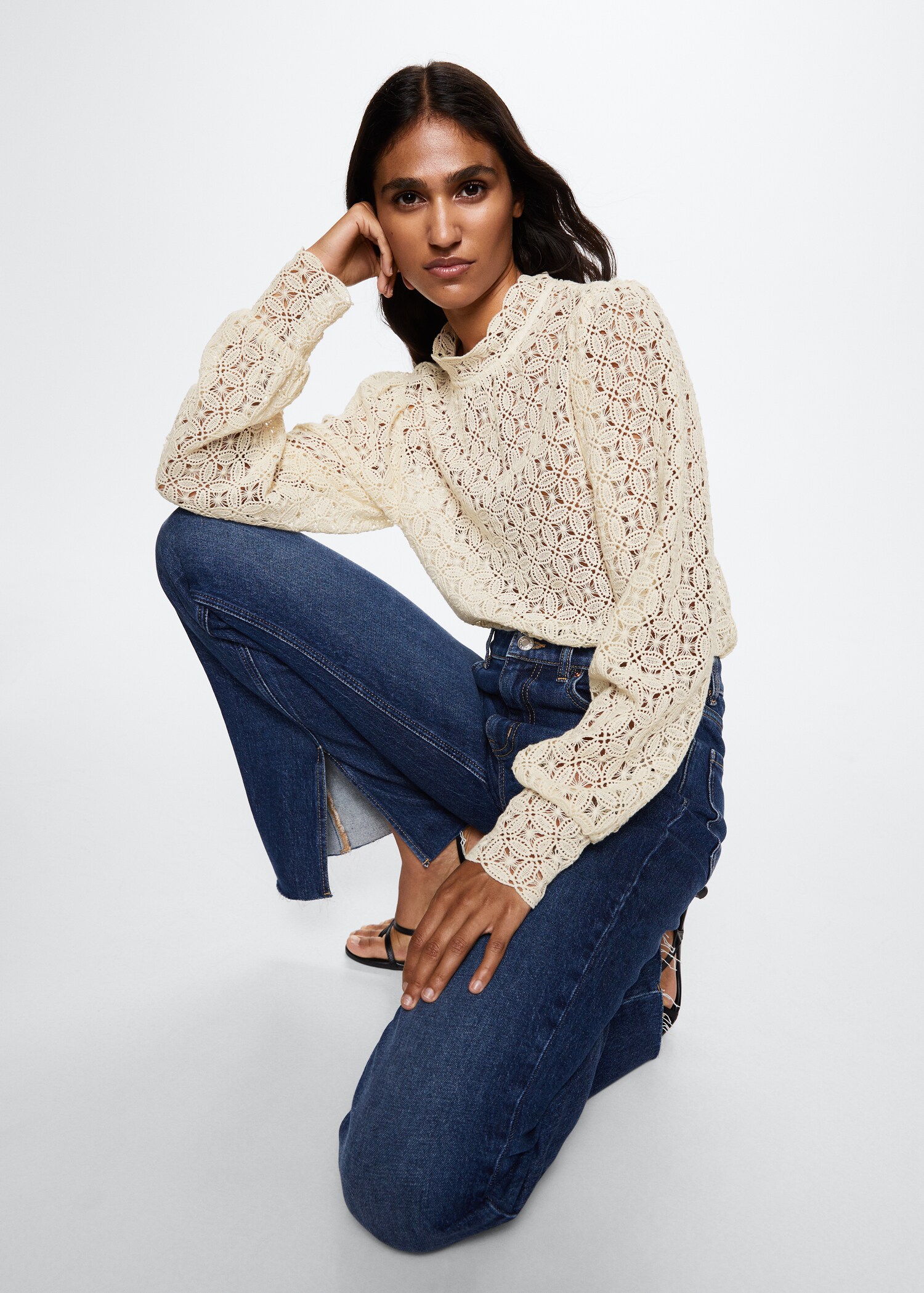 Guipure cotton blouse - Details of the article 2