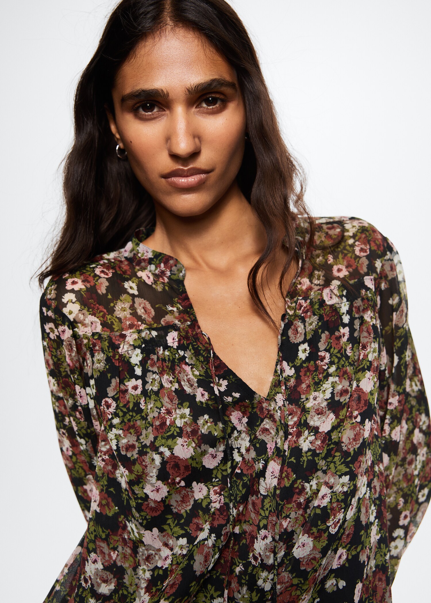 Floral print blouse - Details of the article 1
