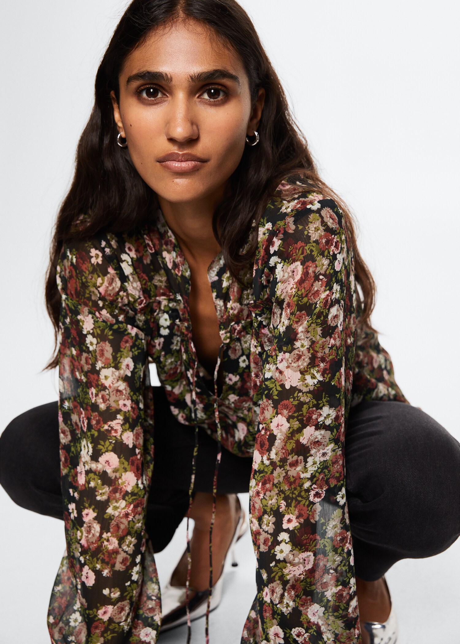 Floral print blouse - Details of the article 2