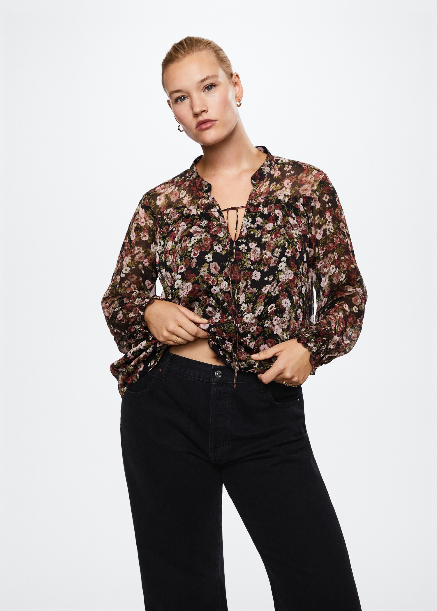 Floral print blouse - Details of the article 5