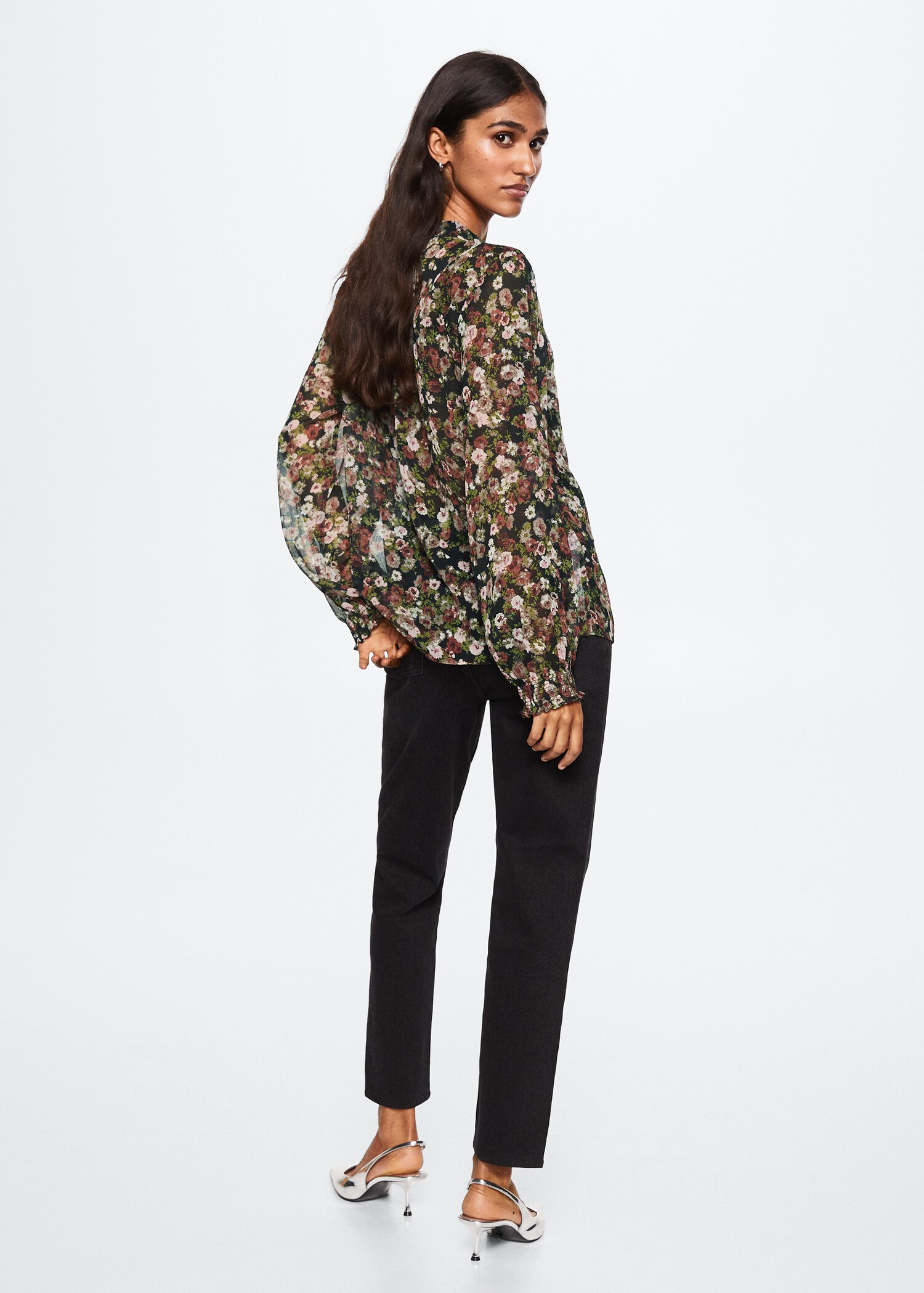 Floral print blouse - Reverse of the article