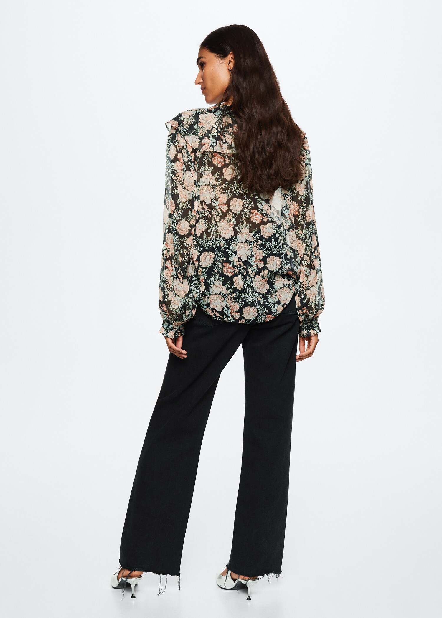 Floral print blouse - Reverse of the article