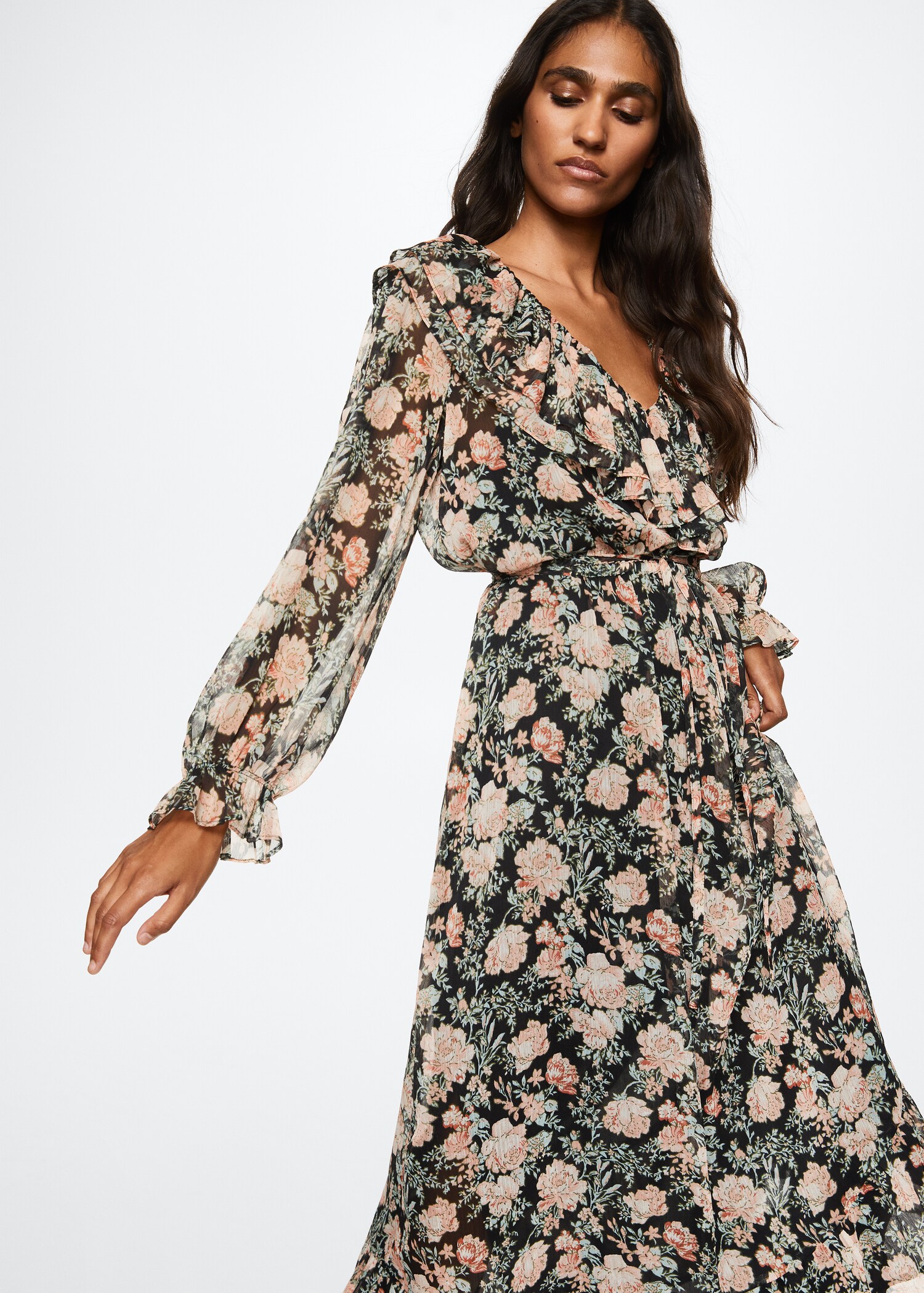 Floral print dress - Details of the article 2