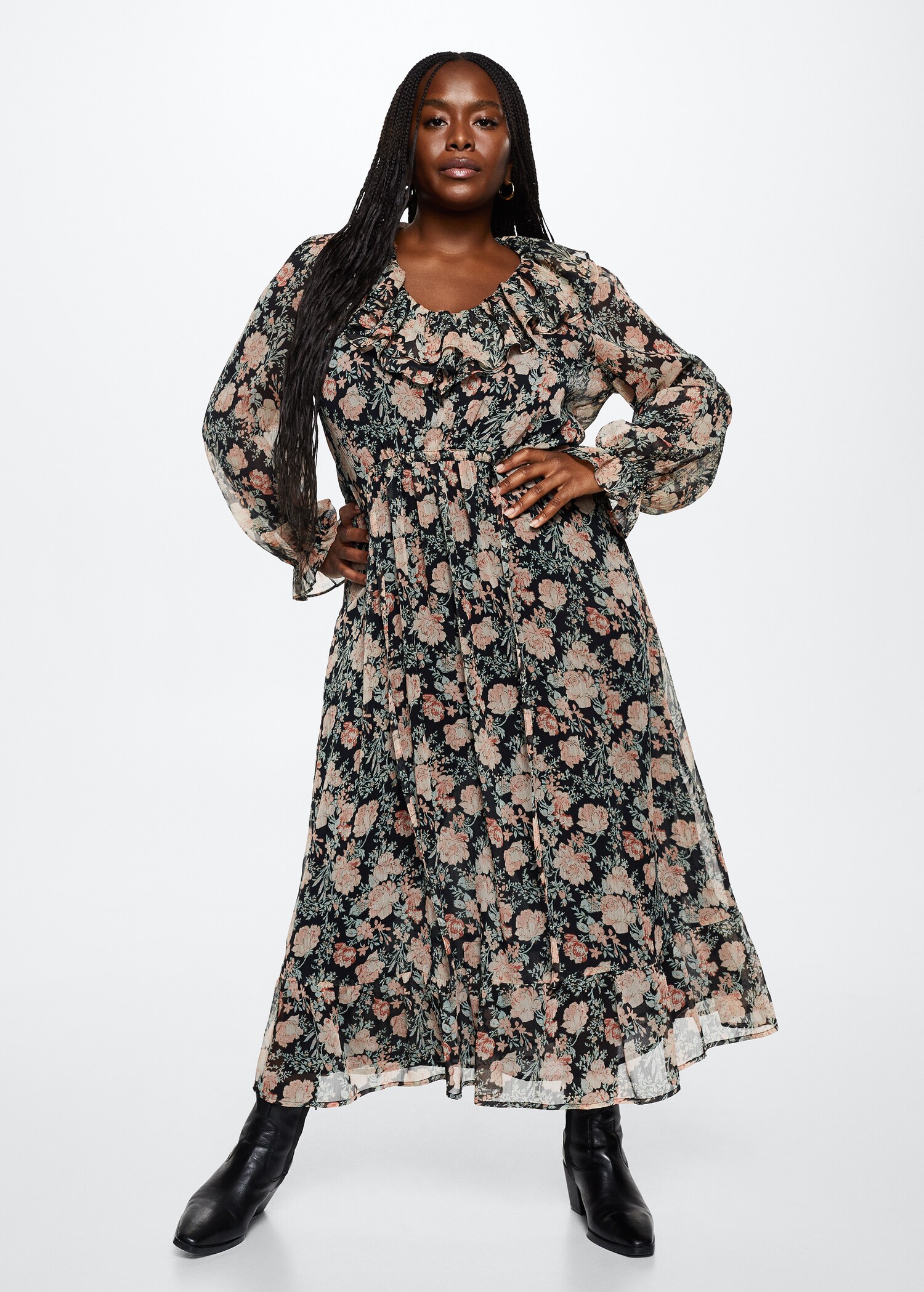 Floral print dress - Details of the article 3