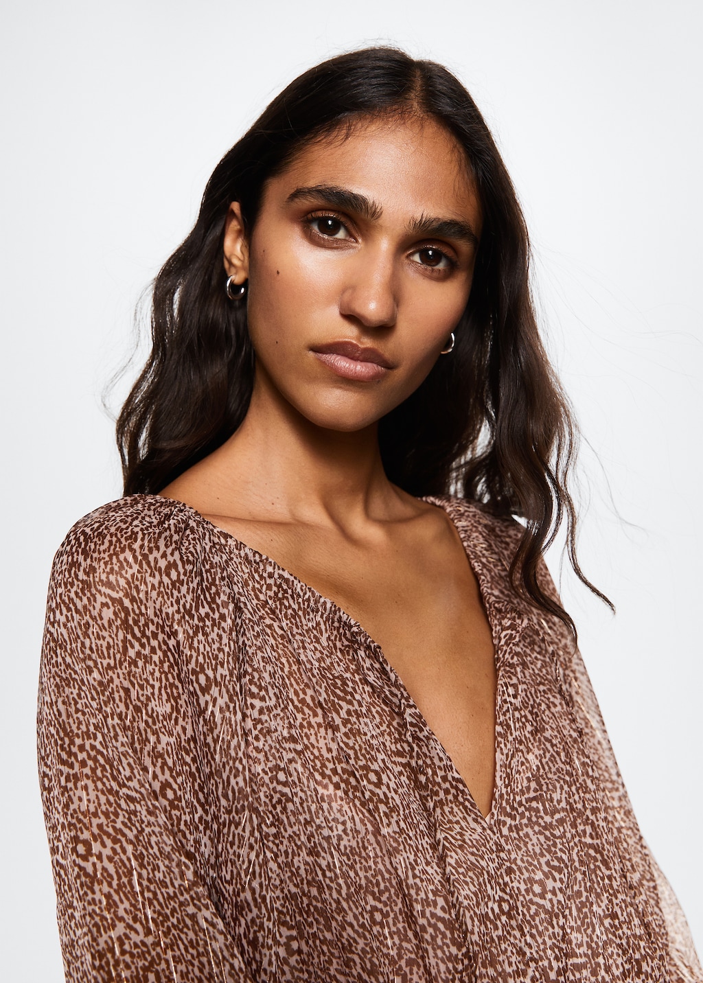 スペイン発送 MANGO アニマルプリントのミディドレス 数量限定！ Animal print dress - Women | MANGO Japan