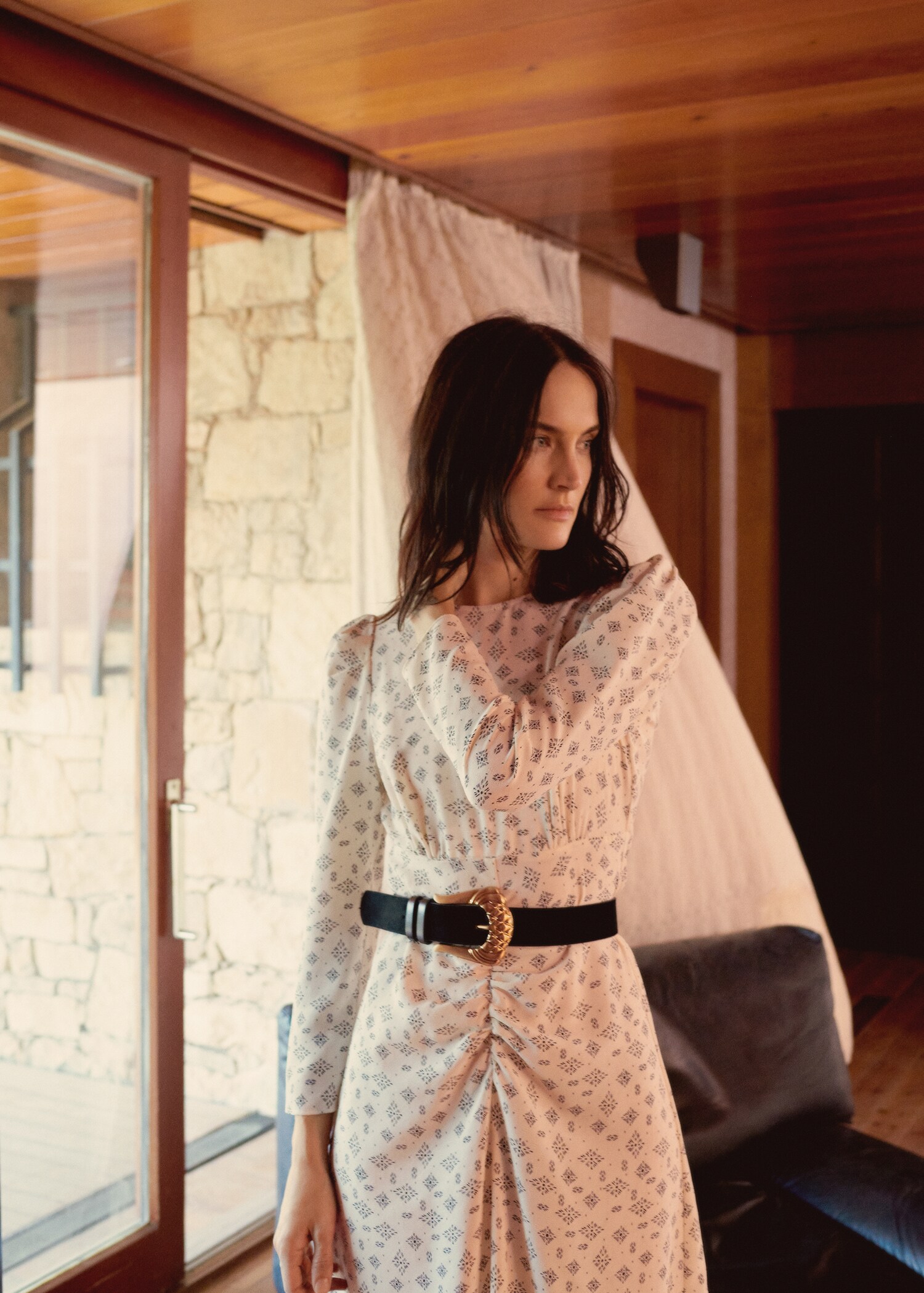 Printed ruched dress - Details of the article 6