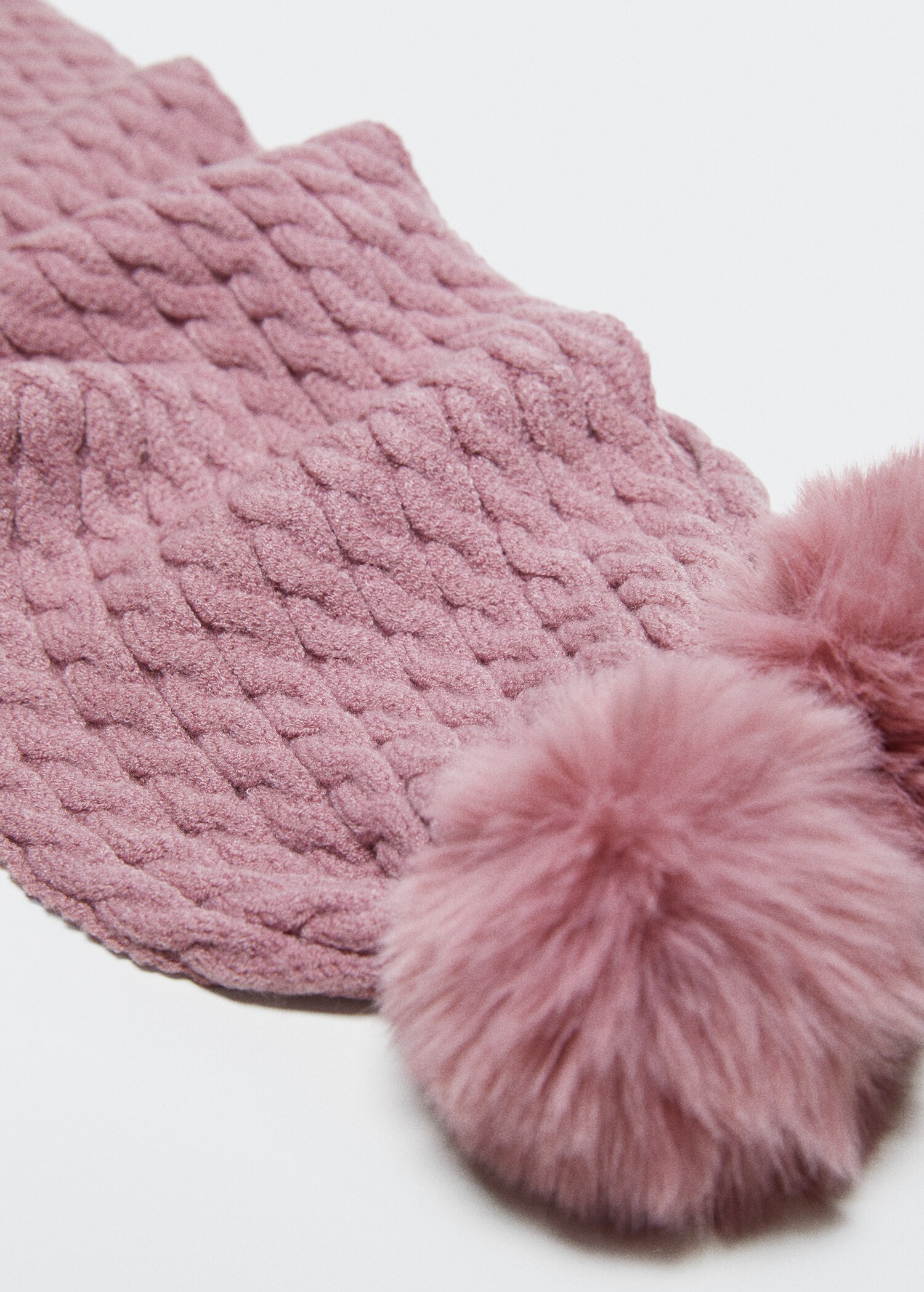 Knitted braided scarf - Medium plane