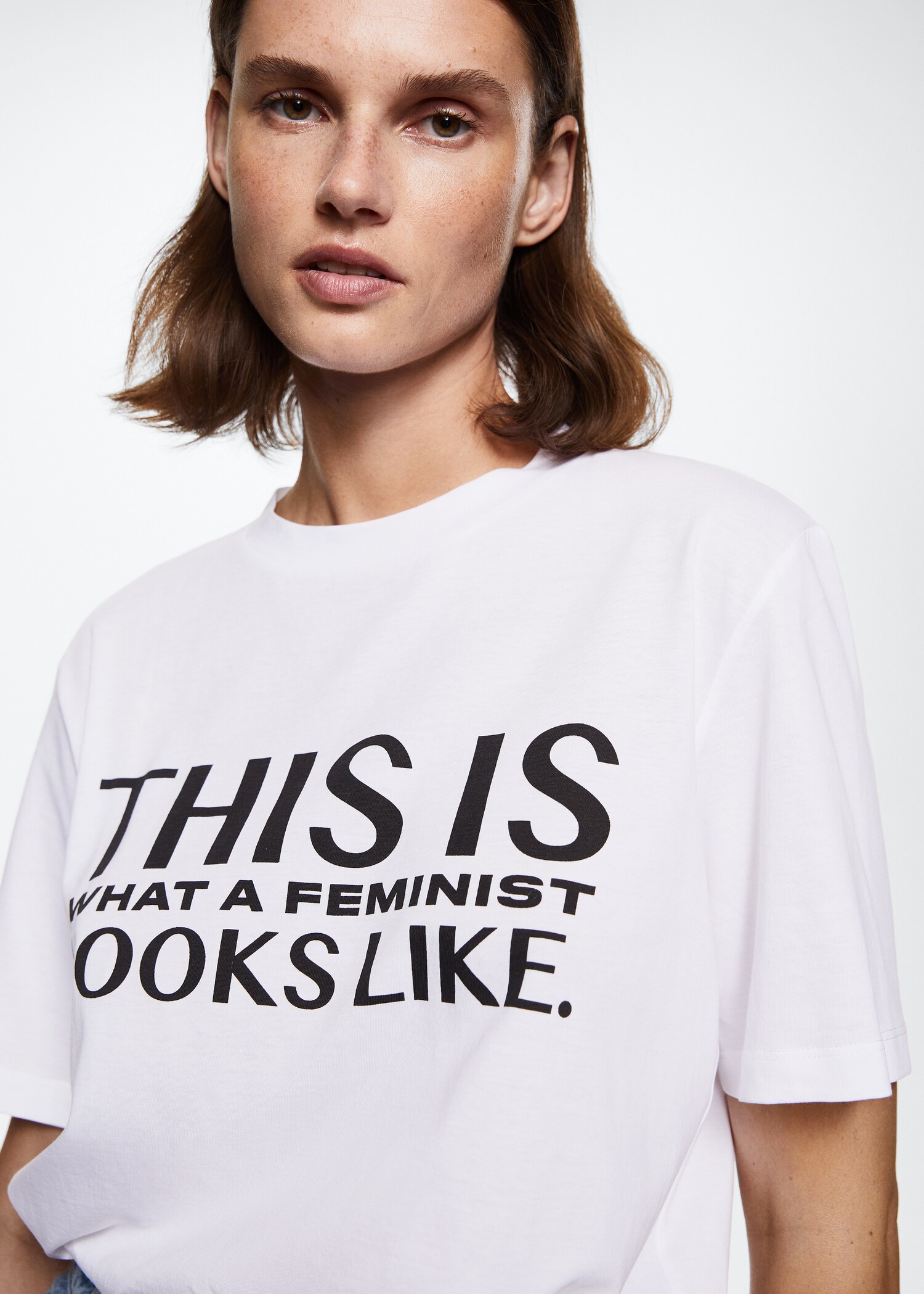 Printed message T-shirt - Details of the article 1