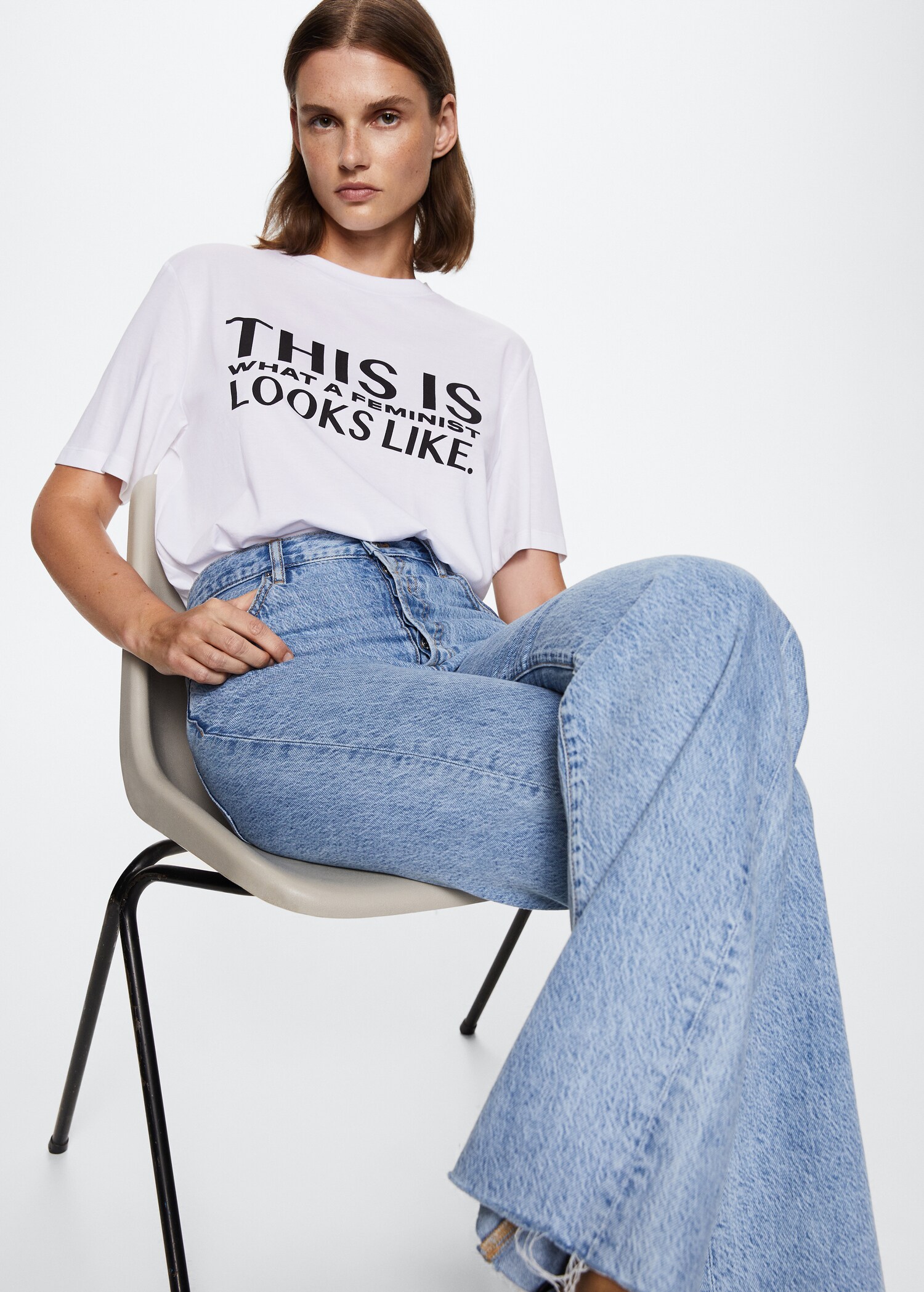 Printed message T-shirt - Details of the article 2
