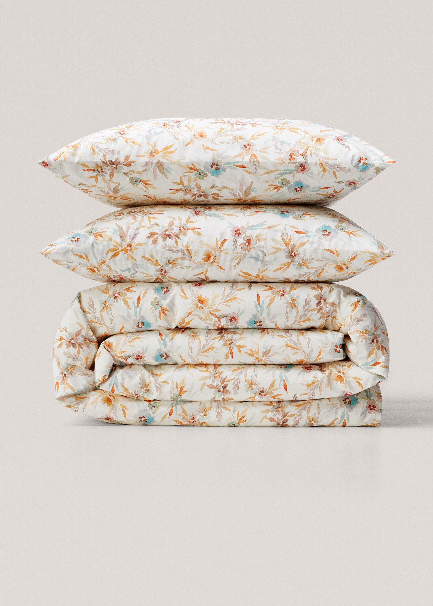 Housse de couette en imprimé fleuri lit 90 cm - Article sans modèle