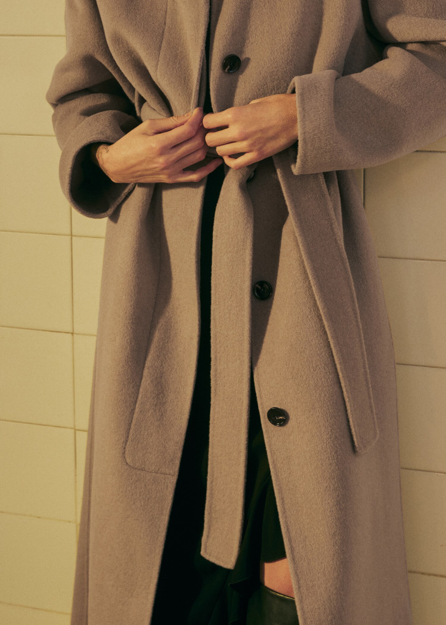 Wool handmade coat - Details of the article 6