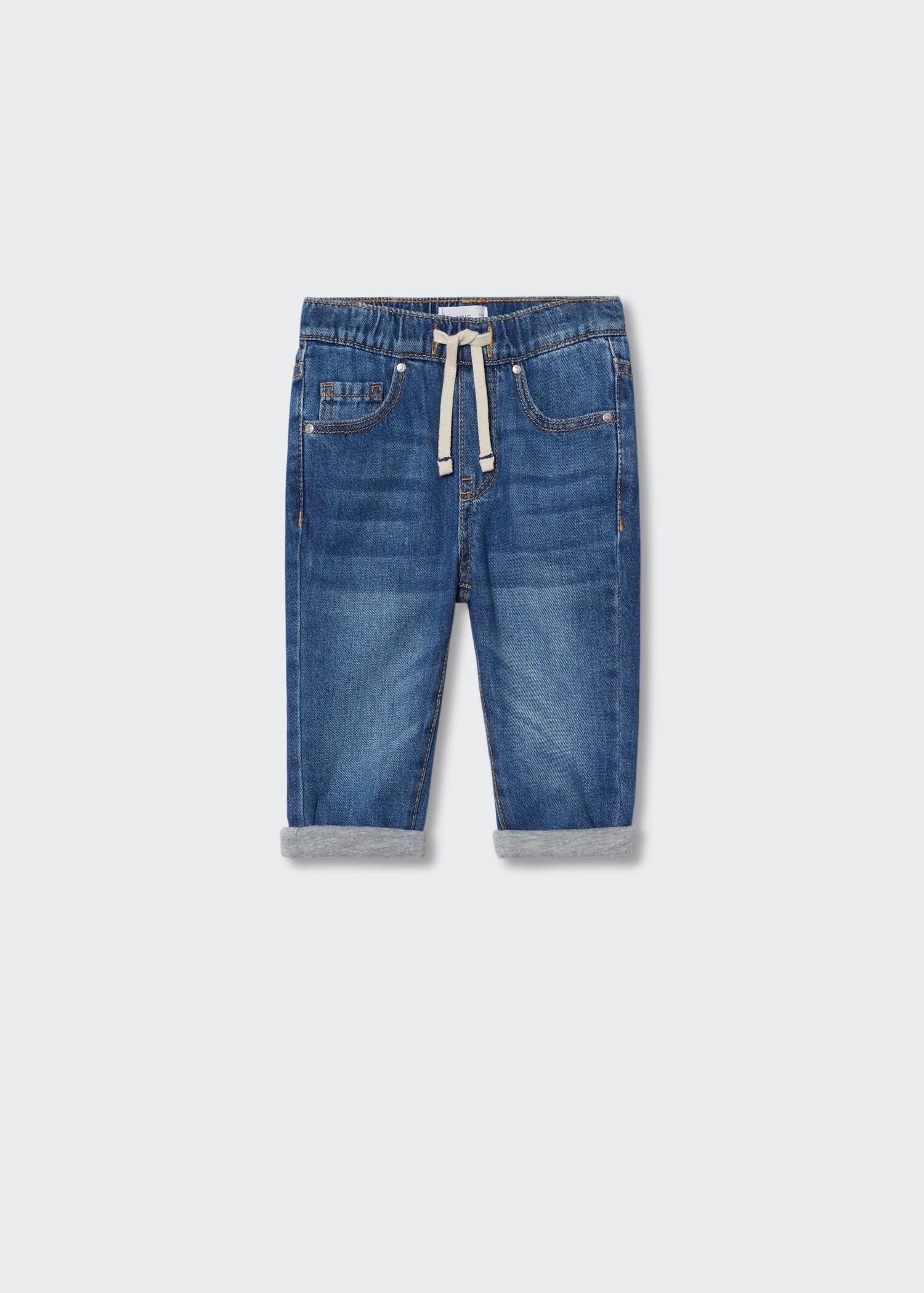 Drawstring waist jeans - Article without model