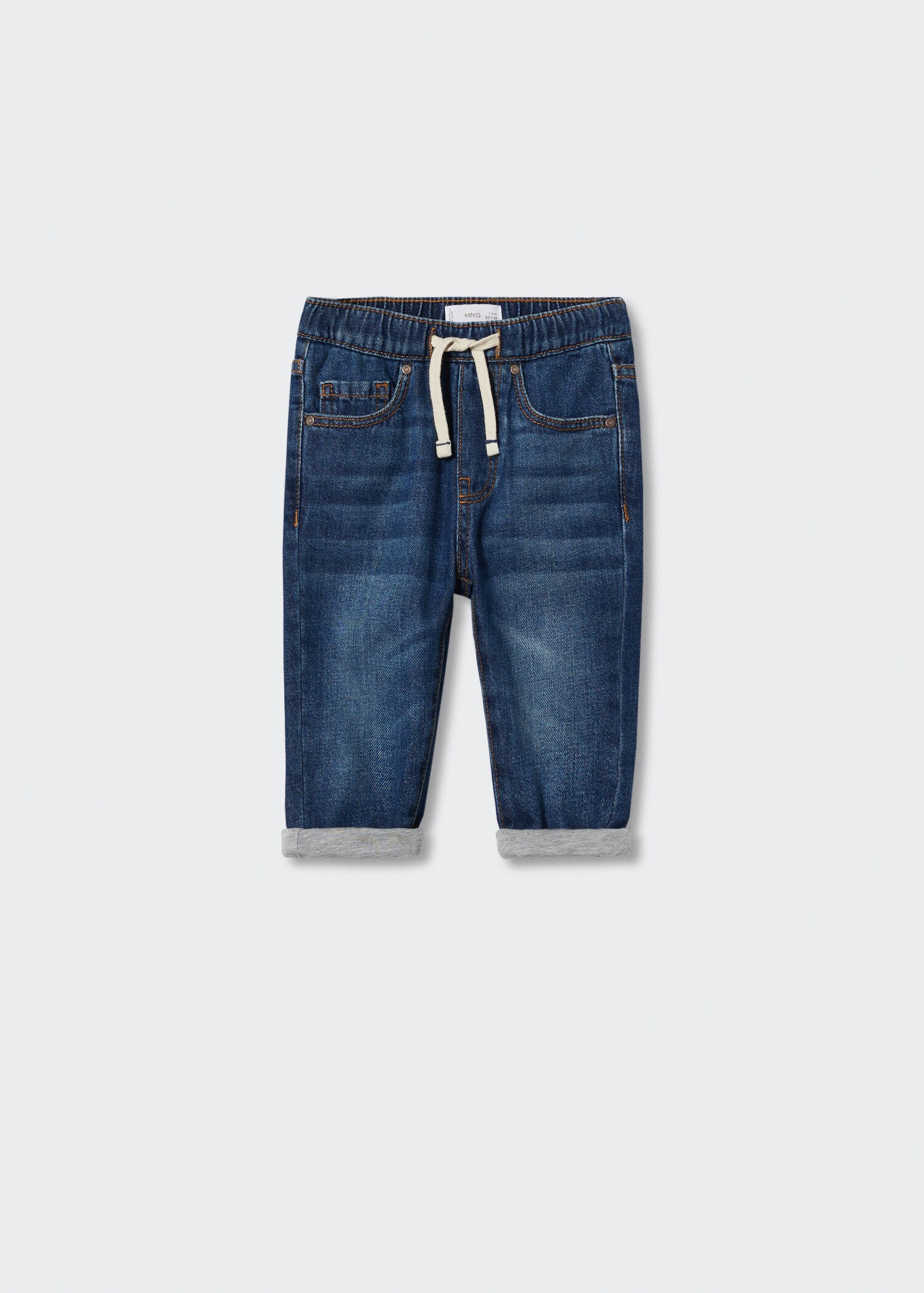 Drawstring waist jeans - Article without model