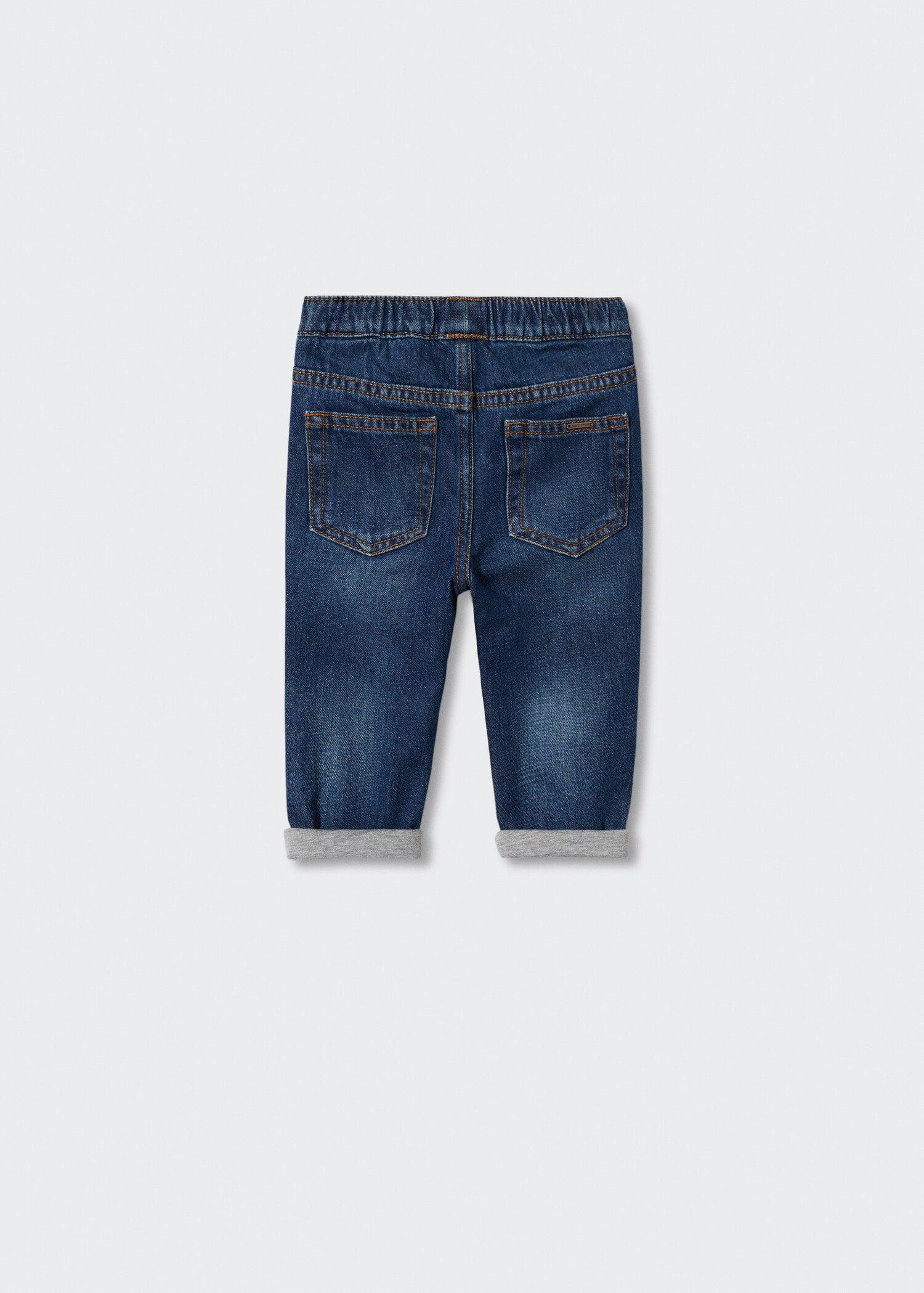 Drawstring waist jeans - Reverse of the article