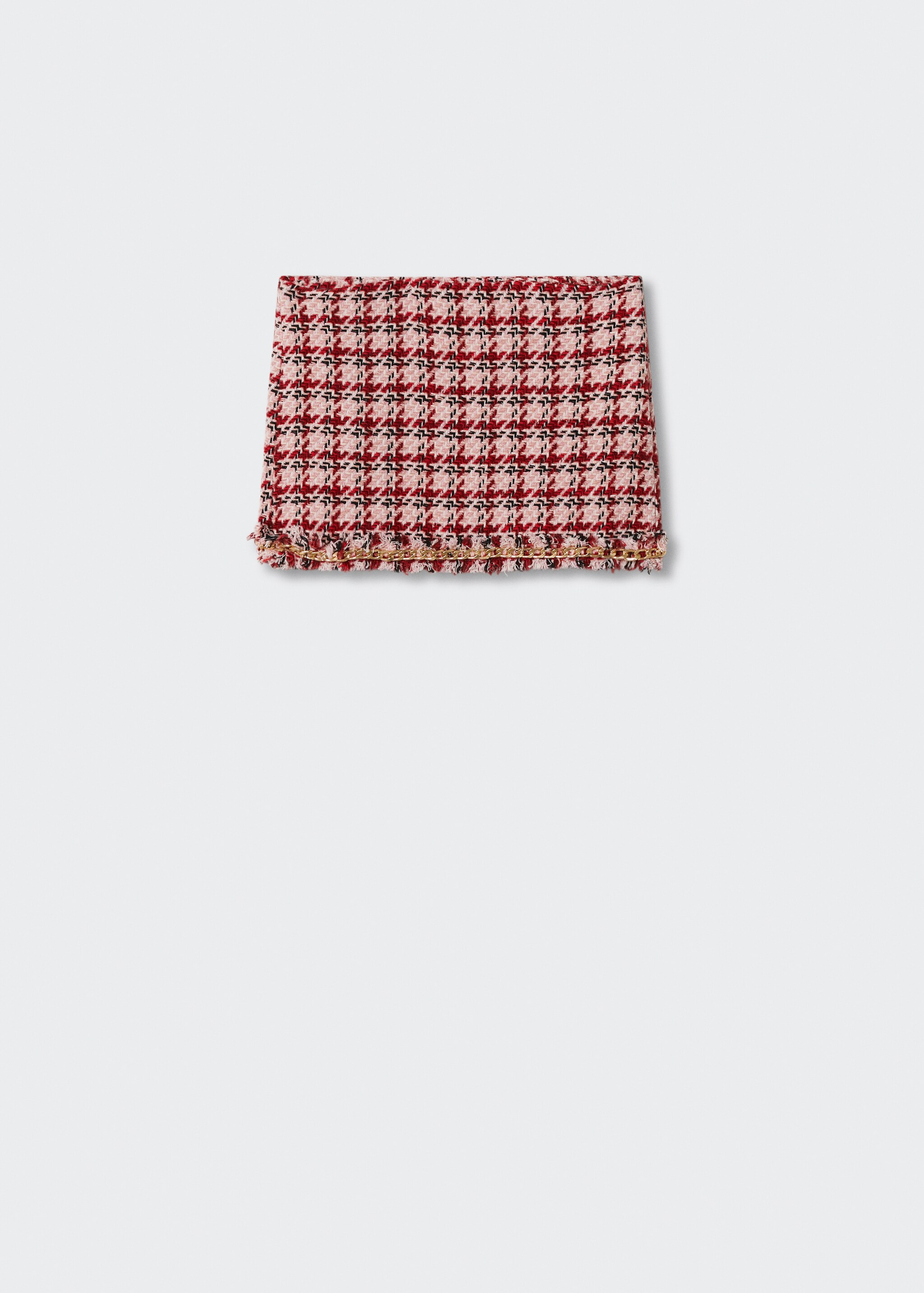 Tweed mini-skirt with chain - Articol fără model