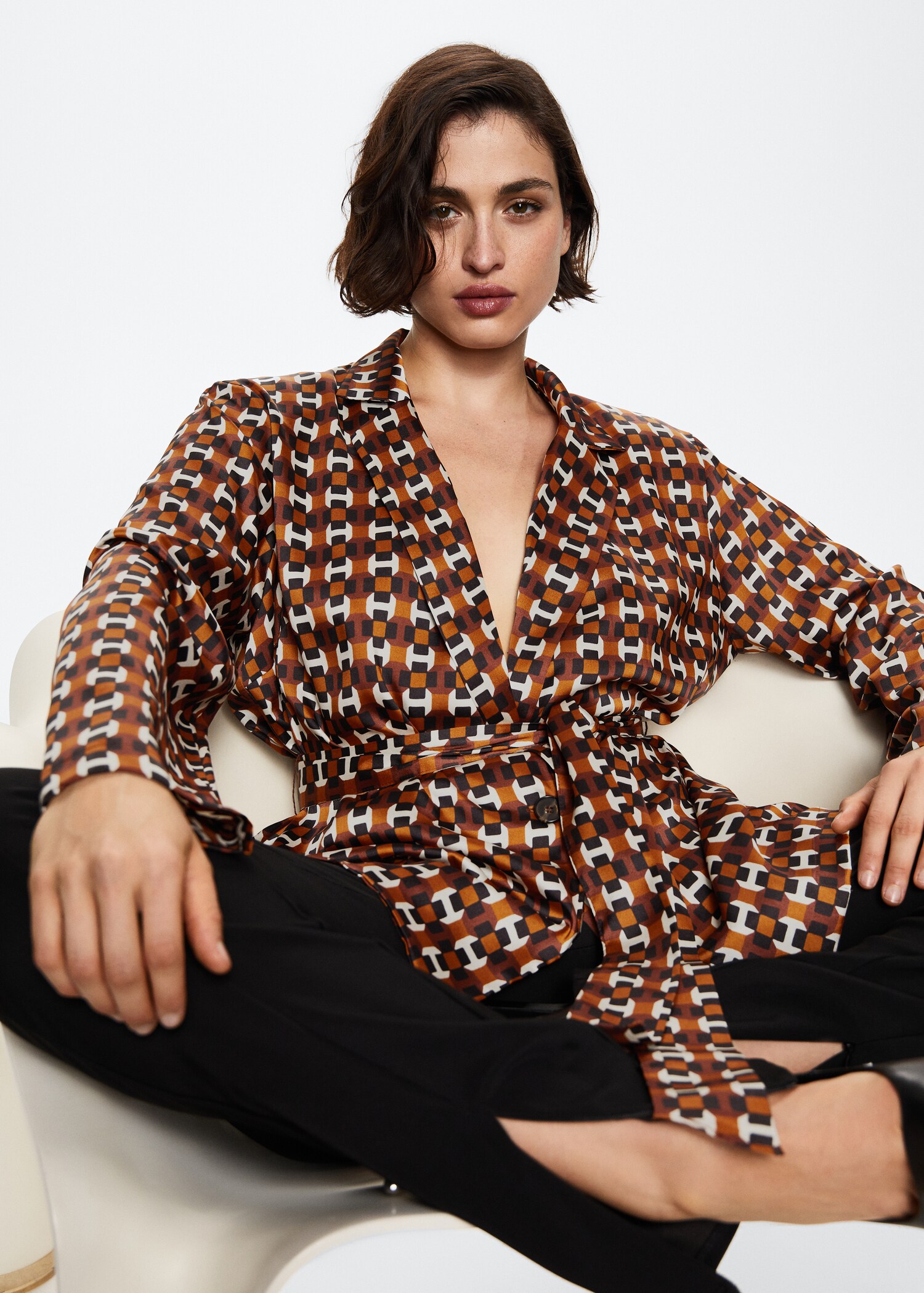 Blusa estampado geométrico - Detalle del artículo 4