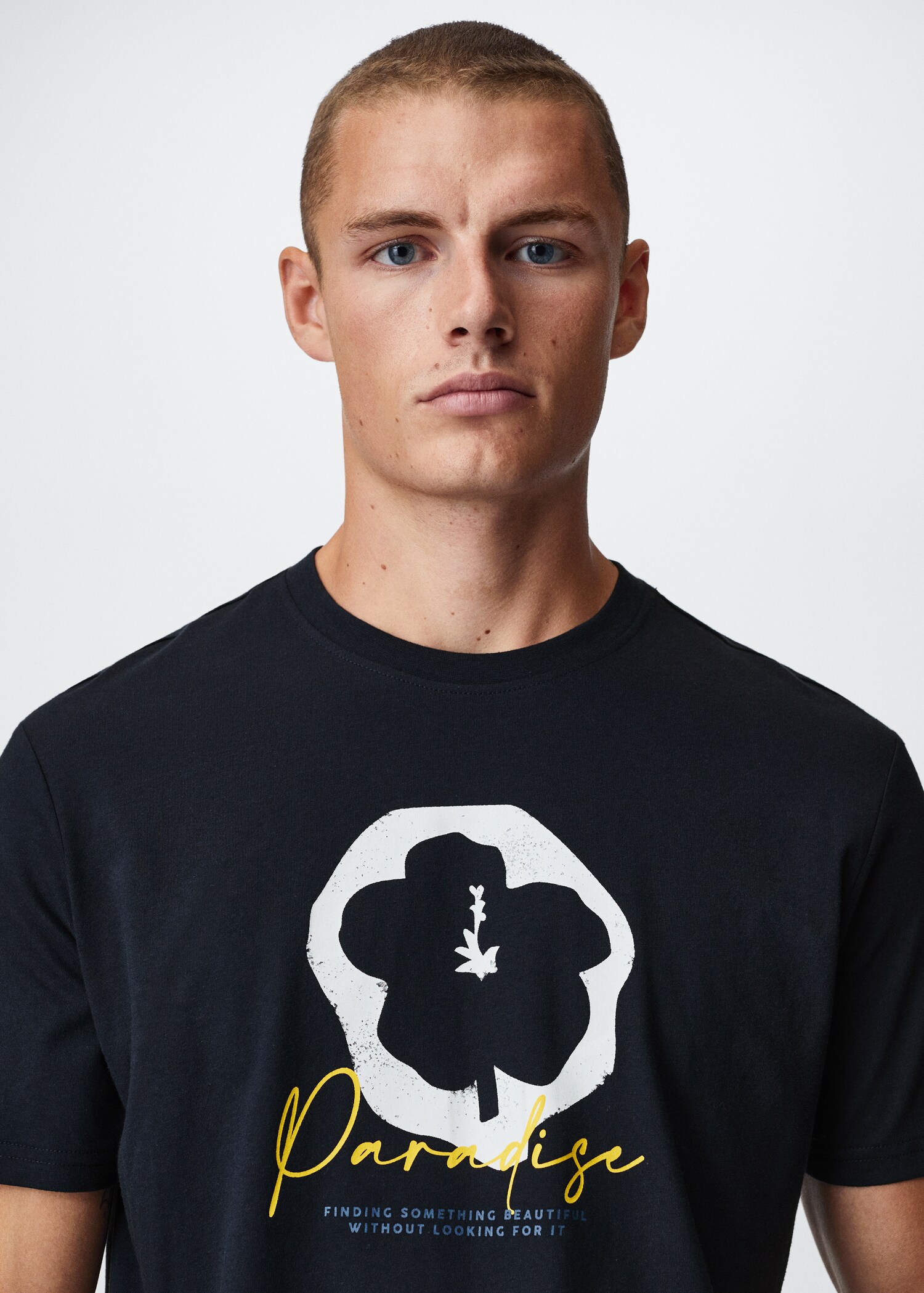 Printed cotton-blend T-shirt - Details of the article 4