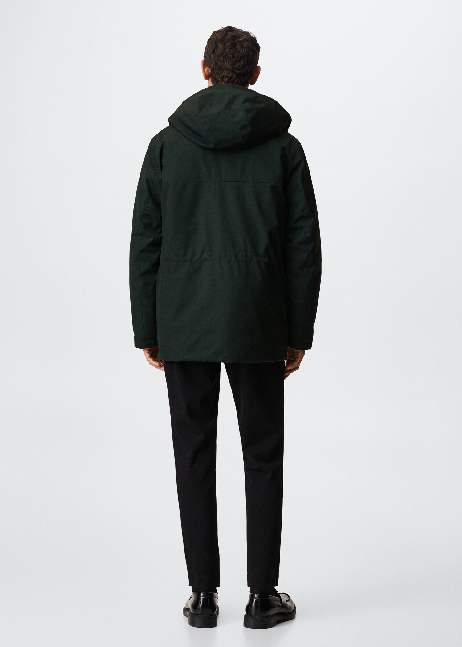 Water-repellent quilted coat - Reverse of the article