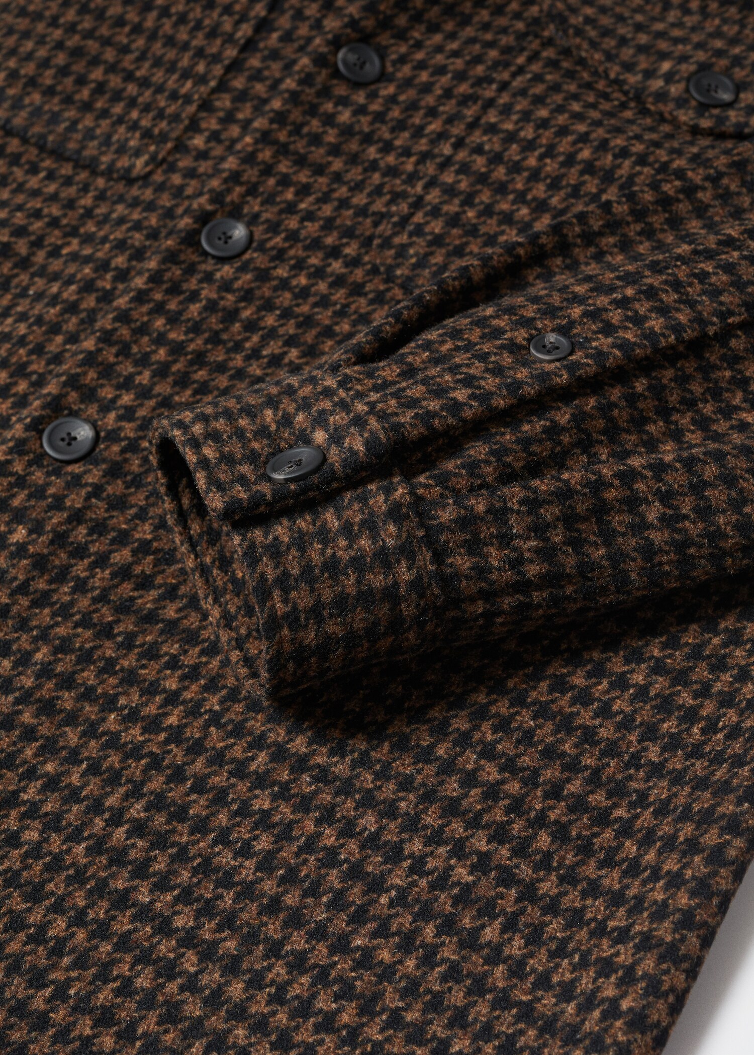 Houndstooth wool overshirt - Details of the article 8
