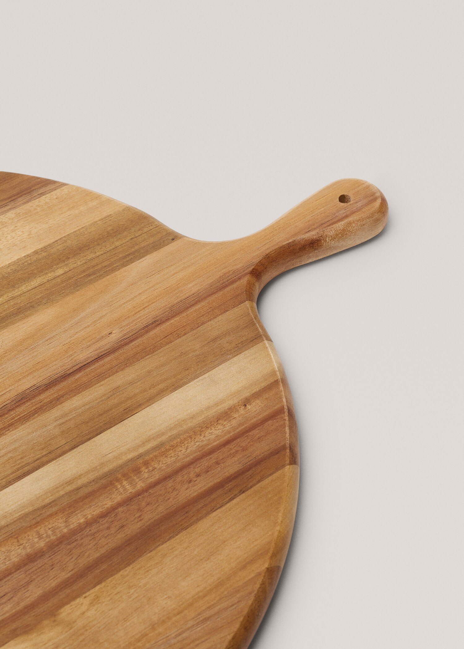 Round acacia wood chopping board - Medium plane