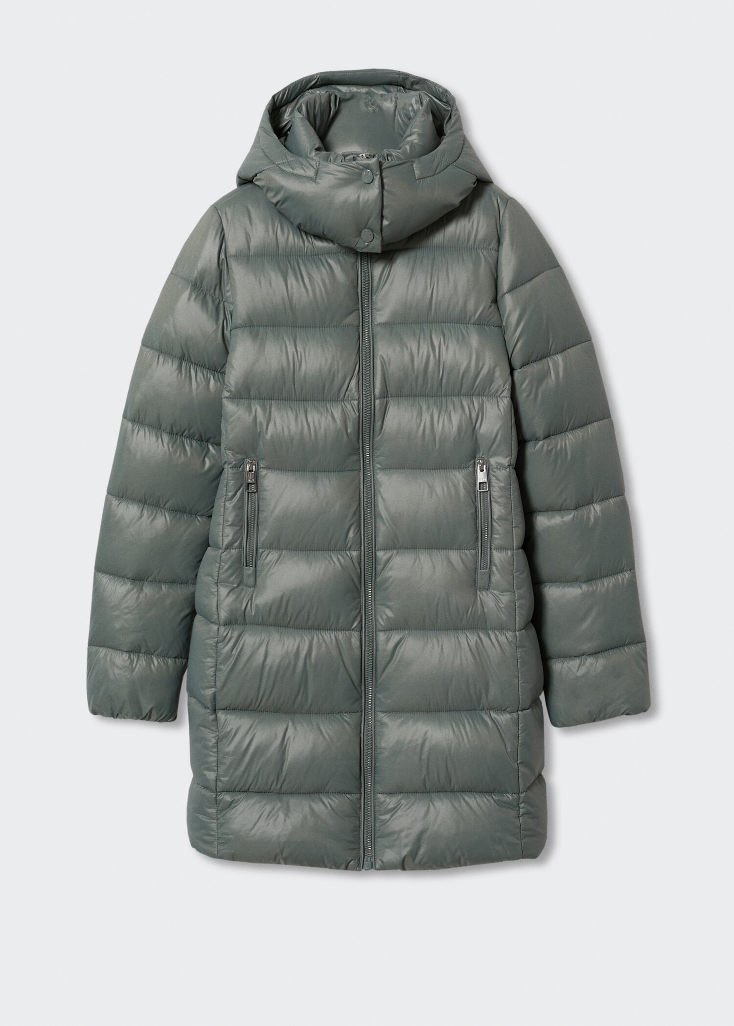 Hood quilted coat - Article without model