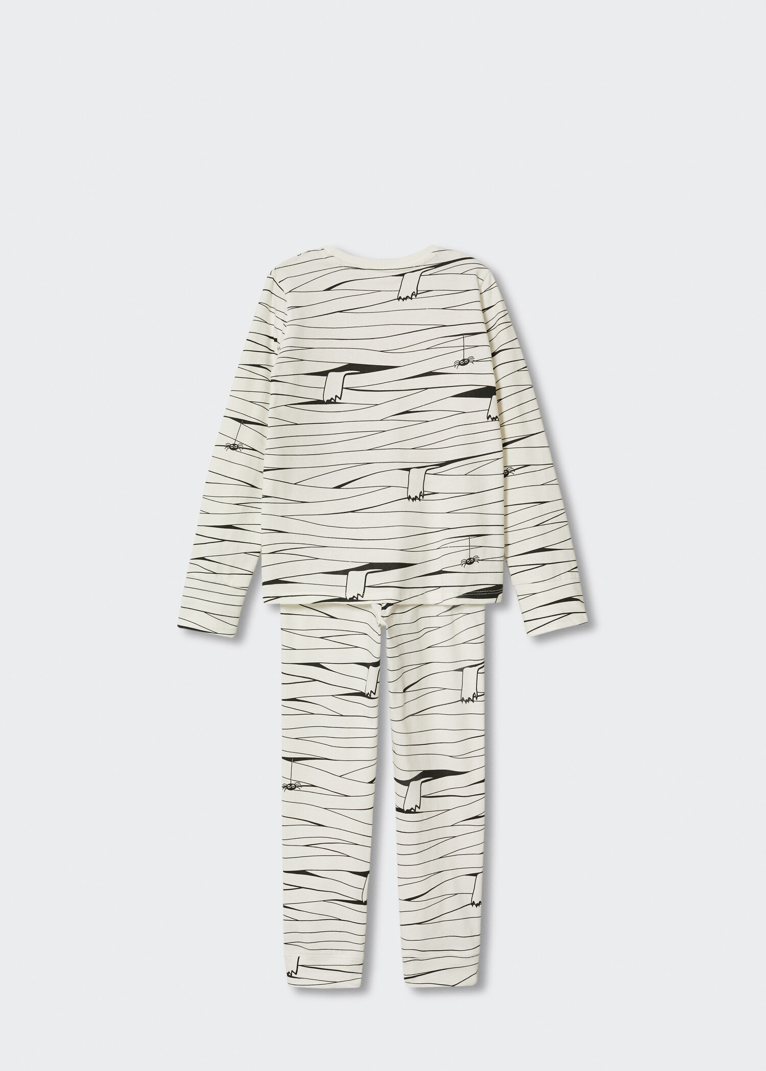 Pyjamas mumie Halloween - Baksiden av artikkelen