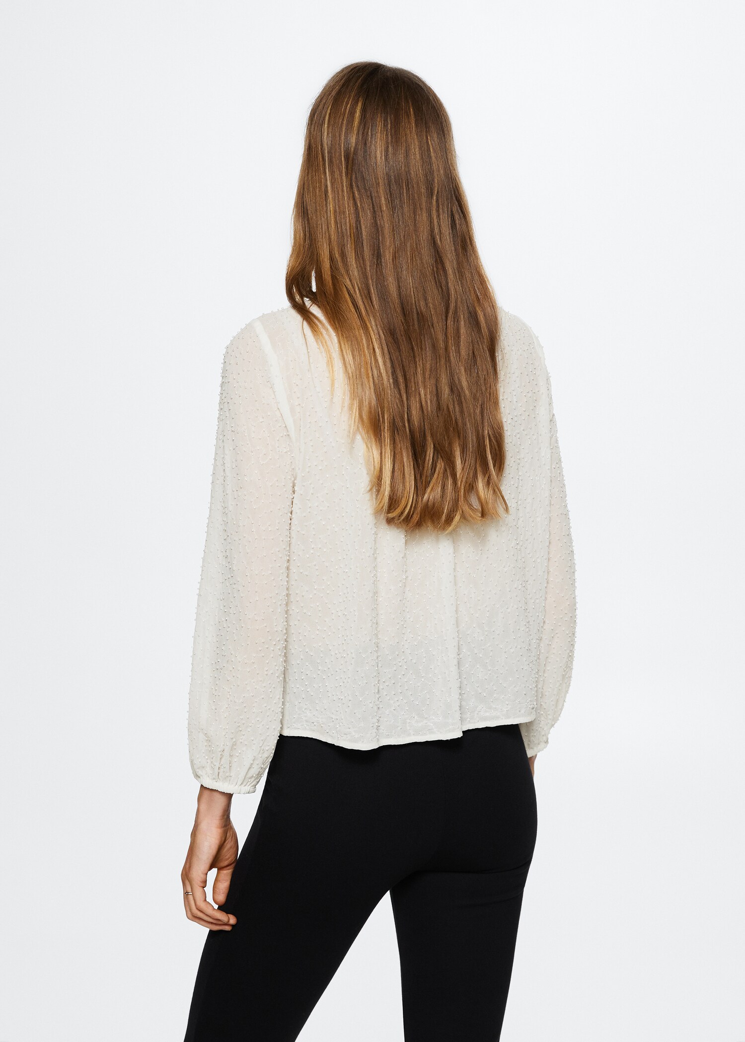Bead detail blouse - Reverse of the article