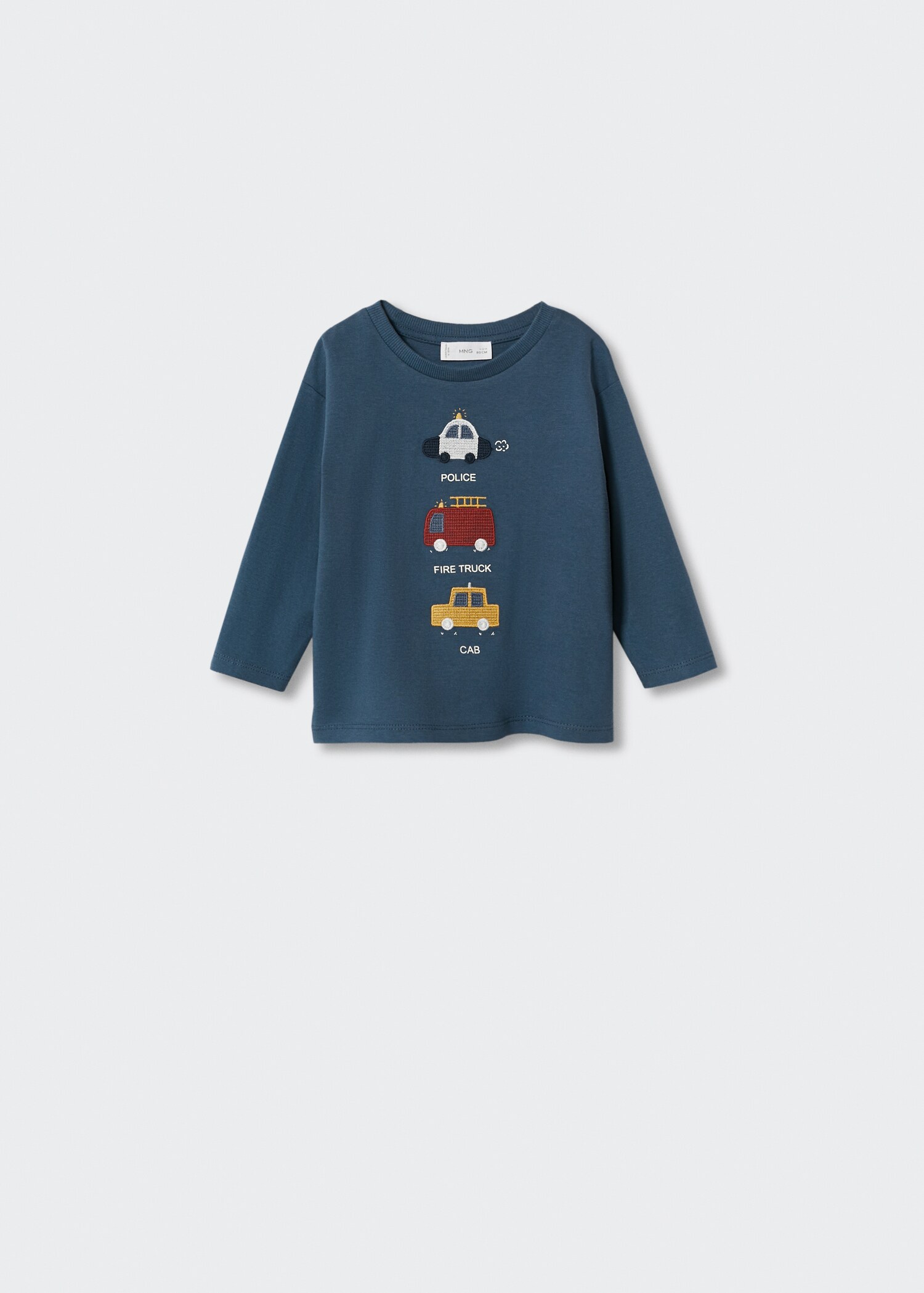 Embroidered long-sleeved t-shirt - Article without model