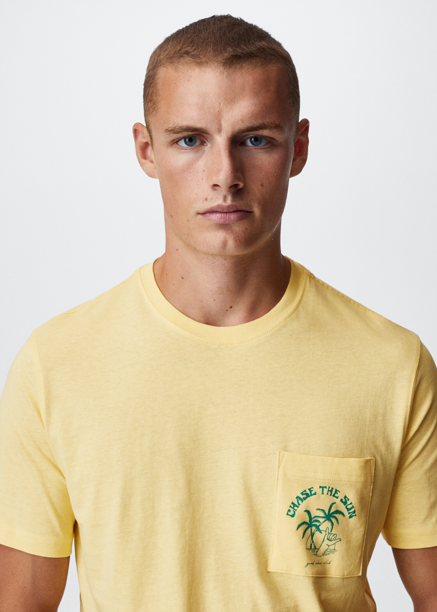 Pocket printed cotton t-shirt - Details of the article 4