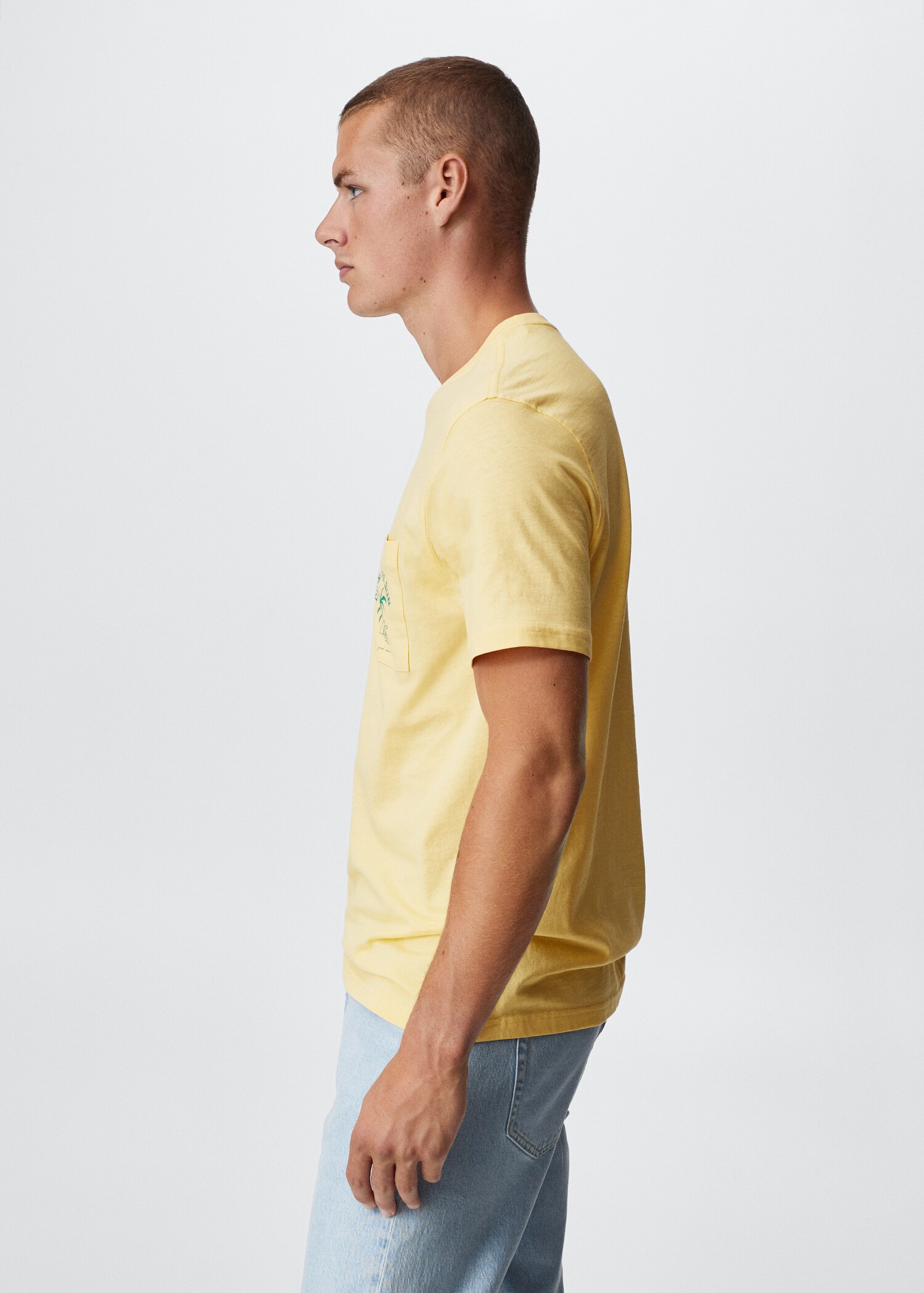 Pocket printed cotton t-shirt - Details of the article 6